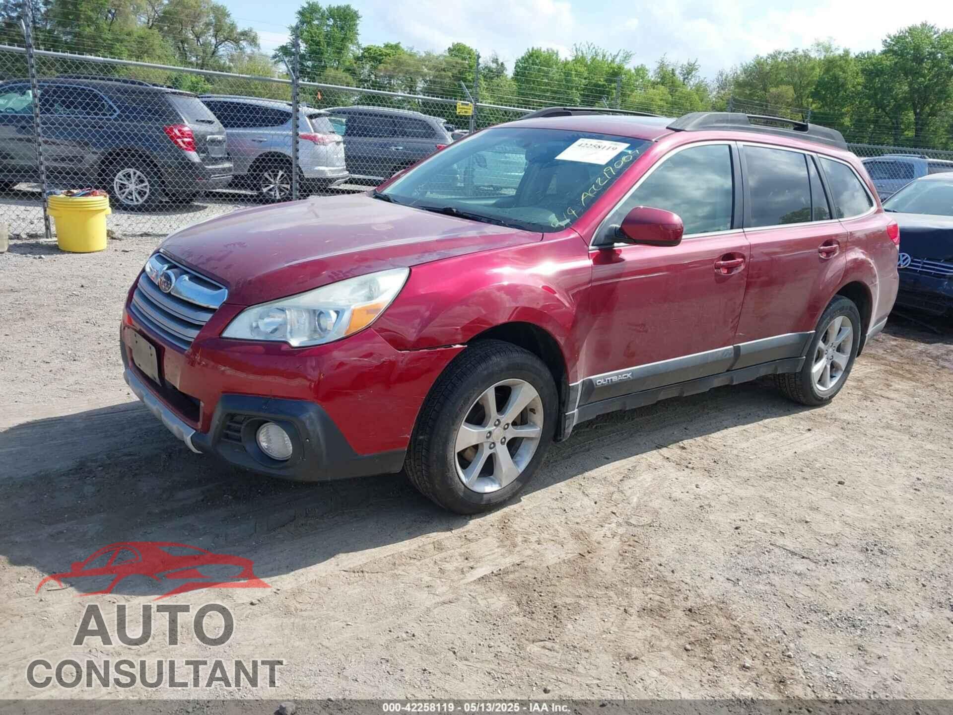SUBARU OUTBACK 2013 - 4S4BRBPC9D3219064