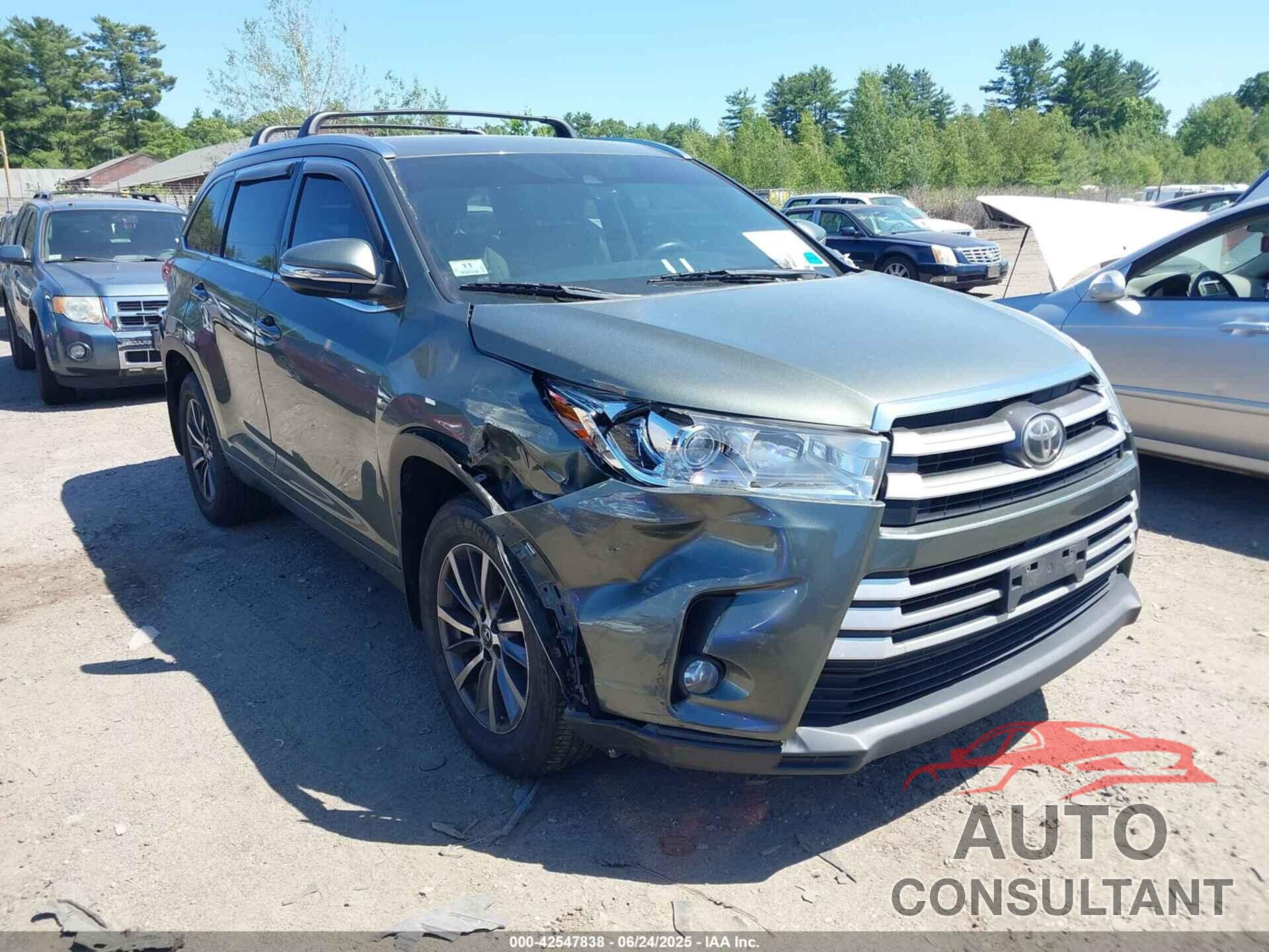 TOYOTA HIGHLANDER 2017 - 5TDJZRFH0HS469626