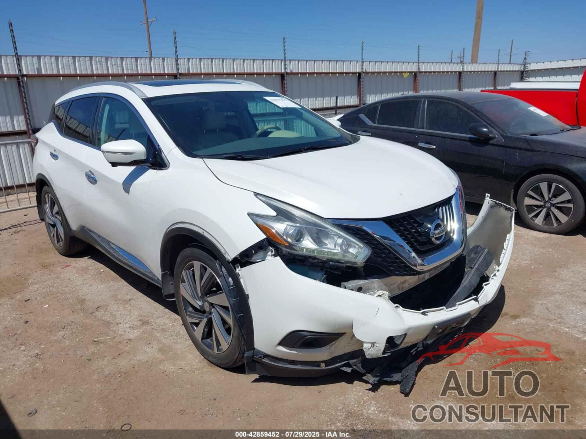 NISSAN MURANO 2015 - 5N1AZ2MG7FN279273