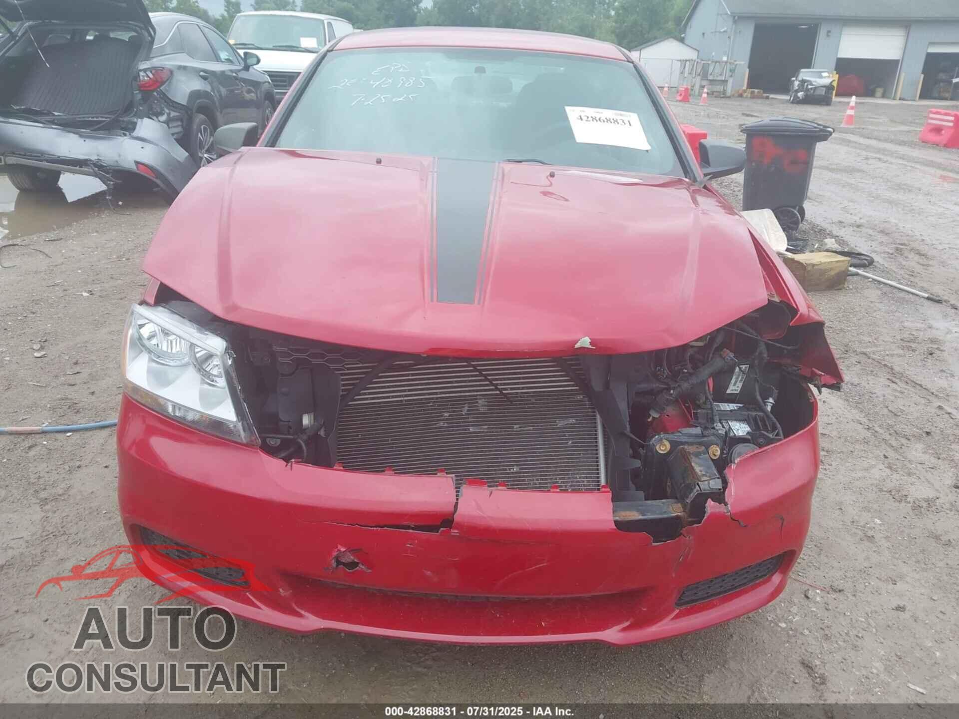 DODGE AVENGER 2013 - 1C3CDZAB5DN731381