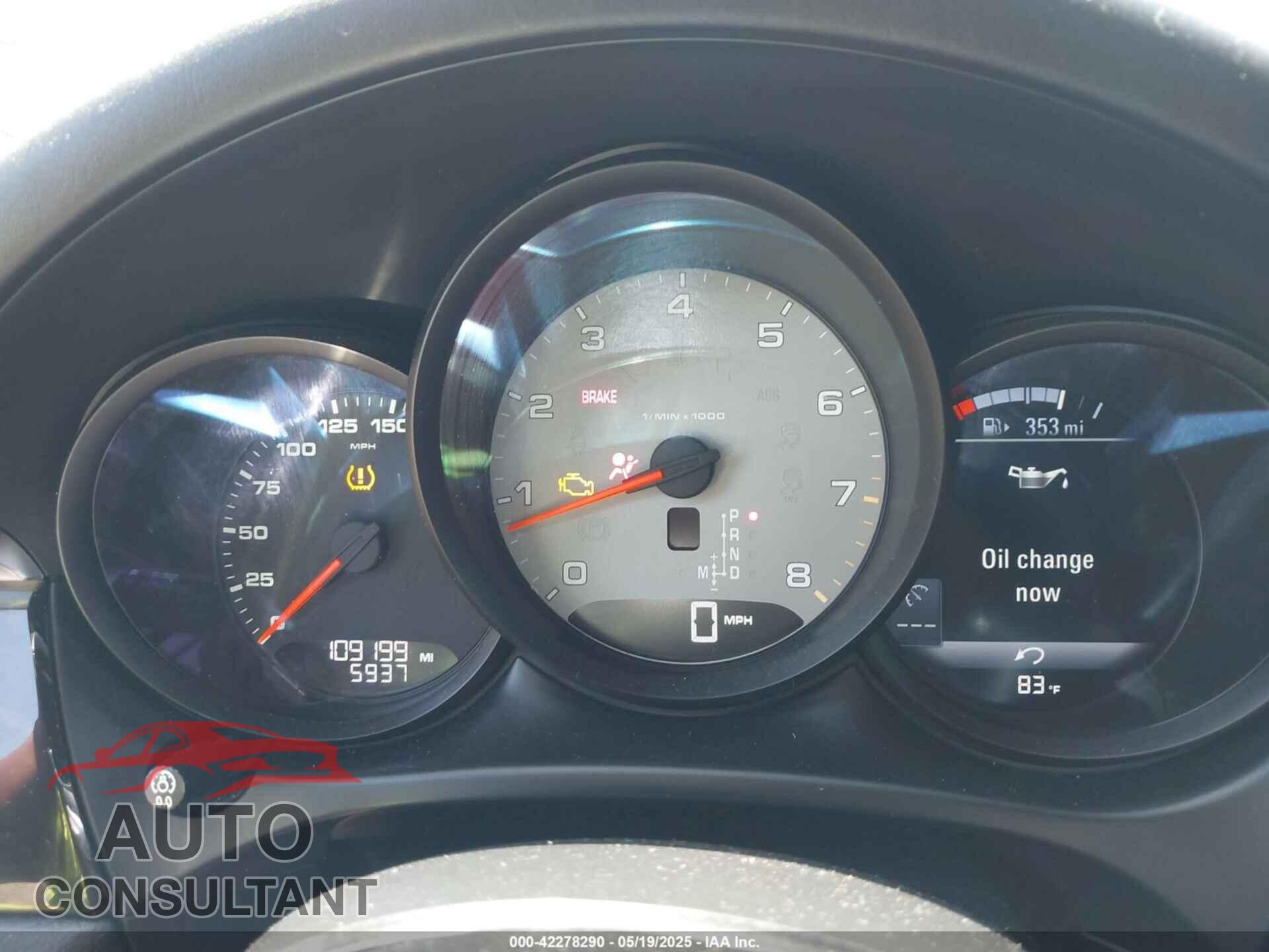 PORSCHE MACAN 2016 - WP1AB2A58GLB51308