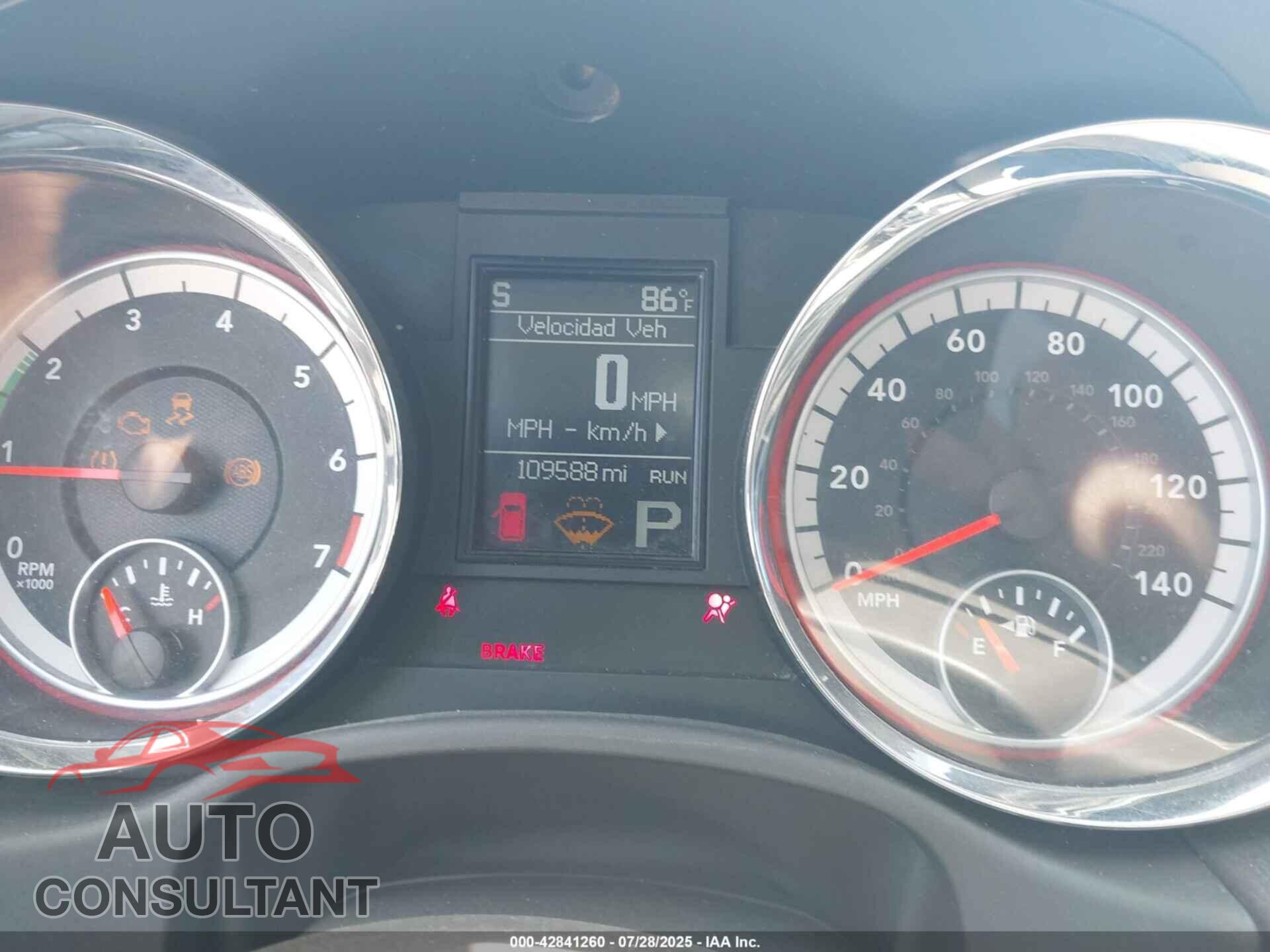 DODGE DURANGO 2012 - 1C4RDHAG0CC138341