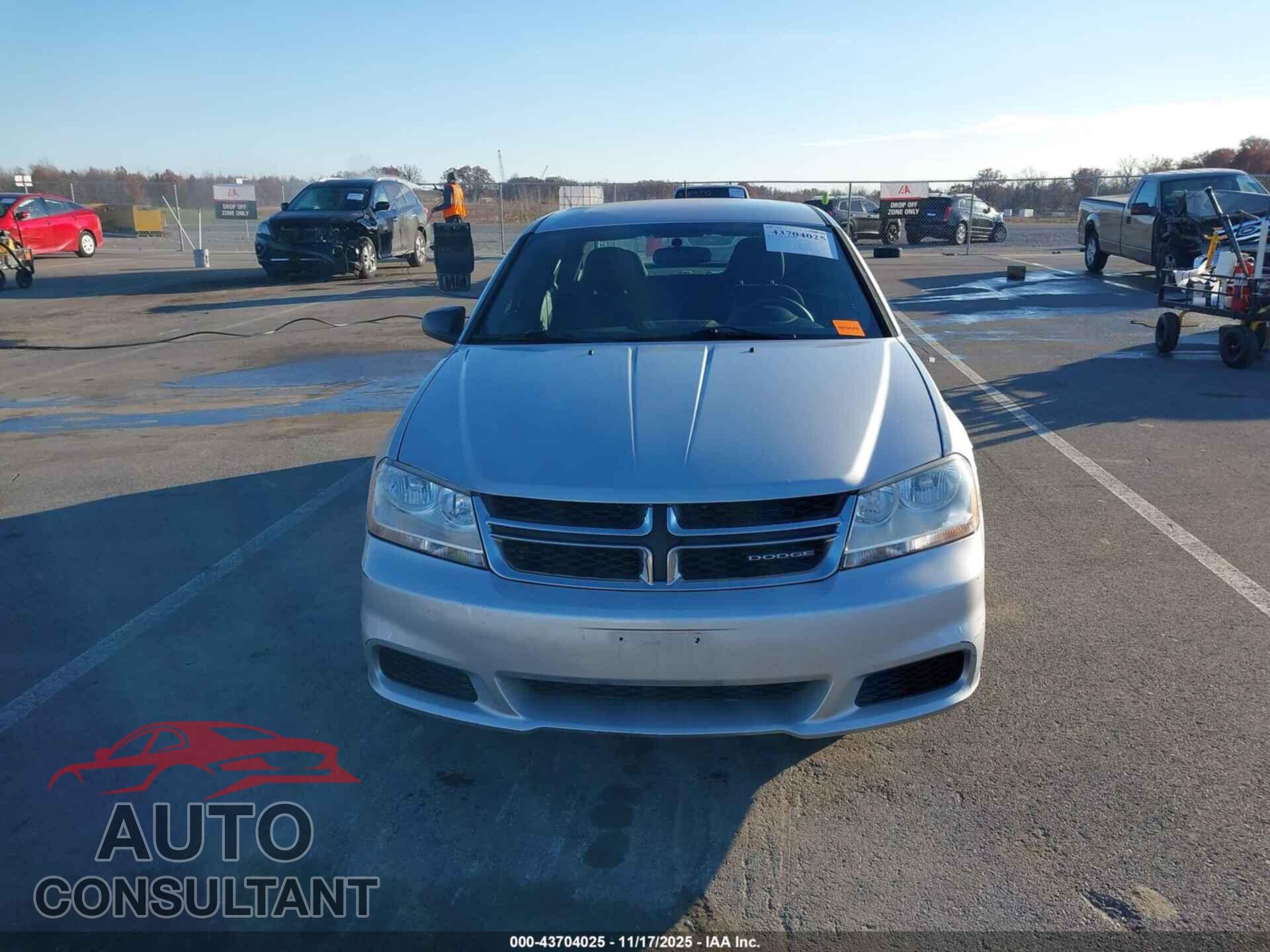 DODGE AVENGER 2012 - 1C3CDZAB8CN128357