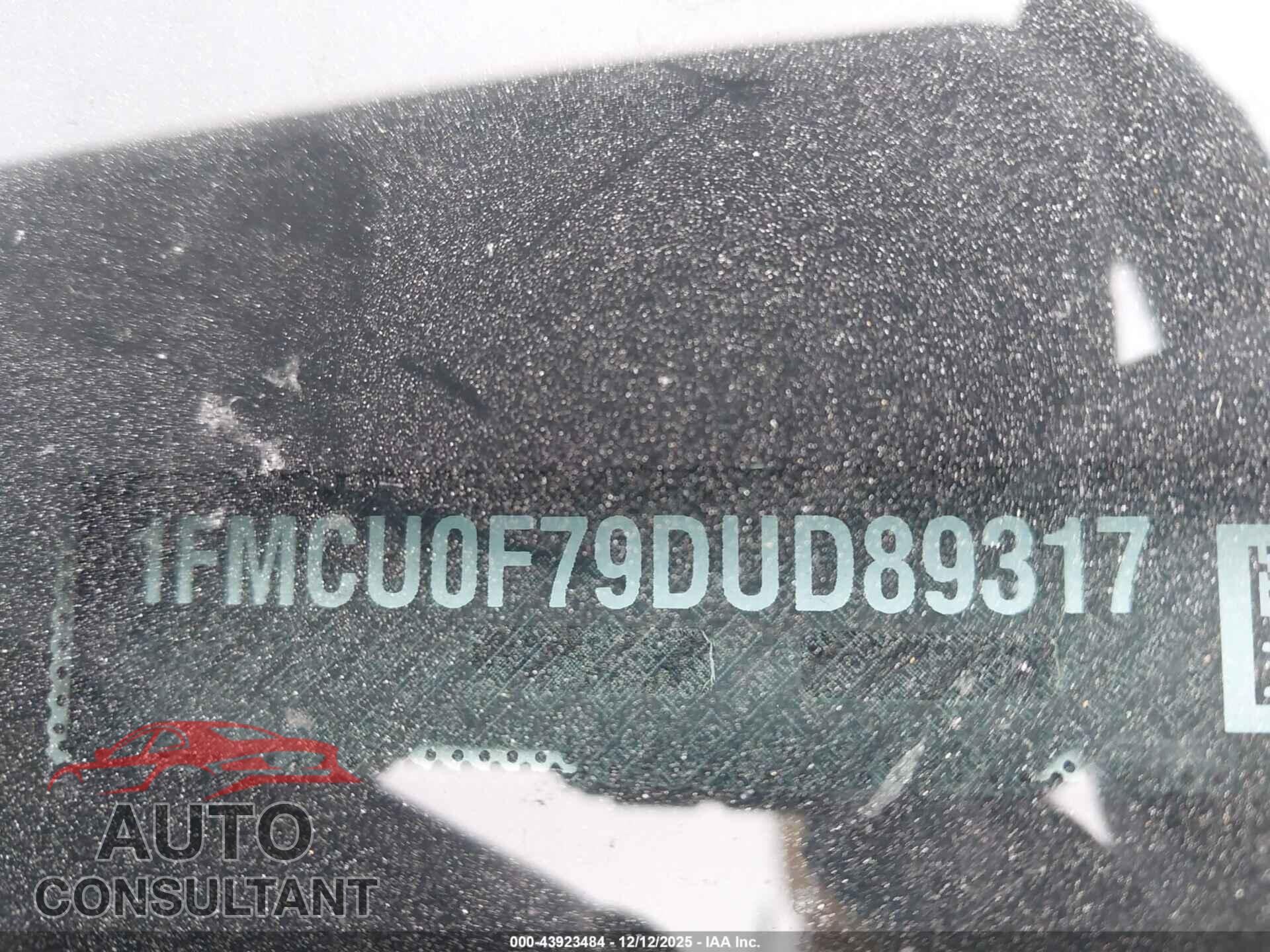 FORD ESCAPE 2013 - 1FMCU0F79DUD89317