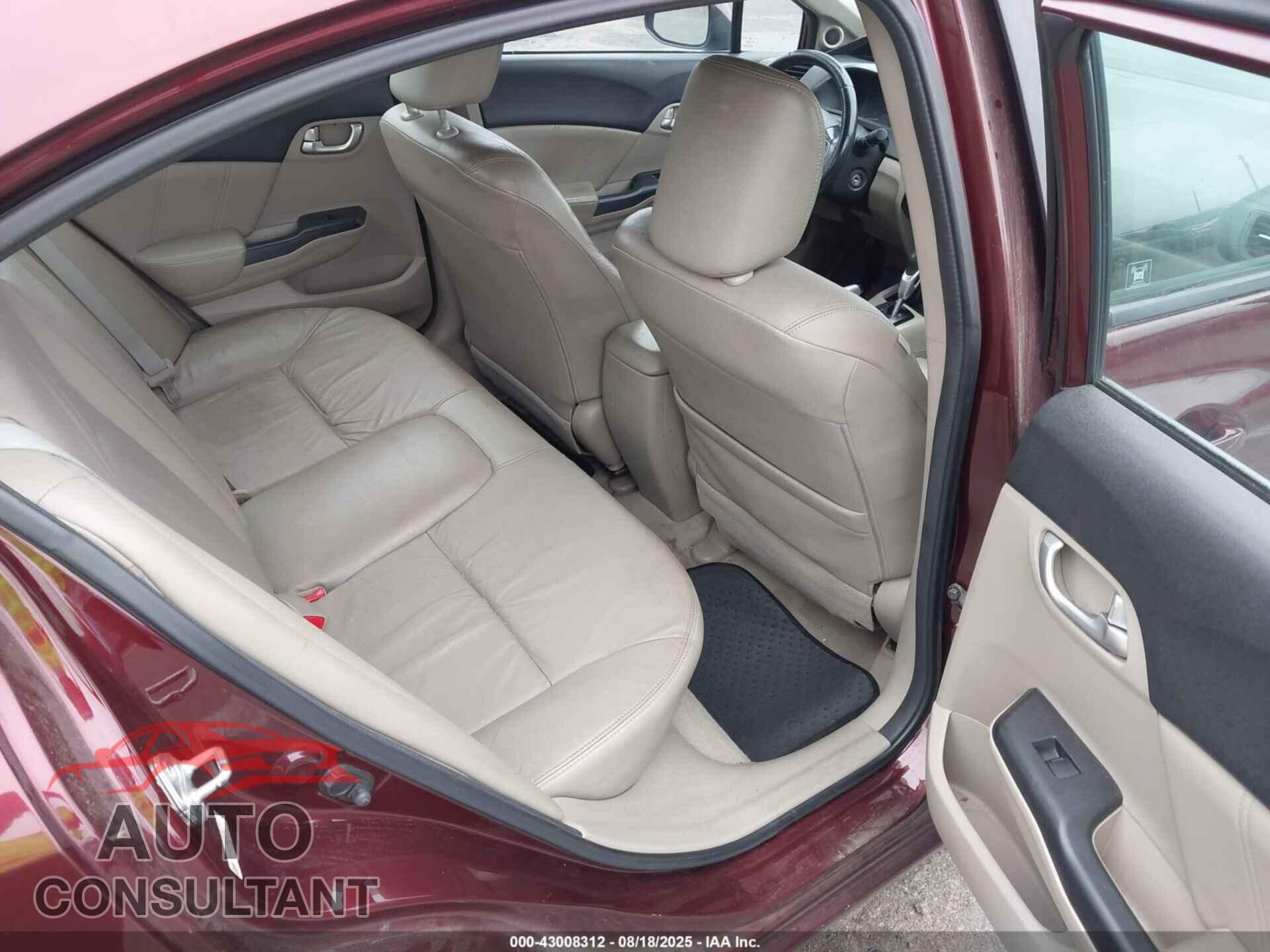 HONDA CIVIC 2012 - 19XFB2F92CE337545