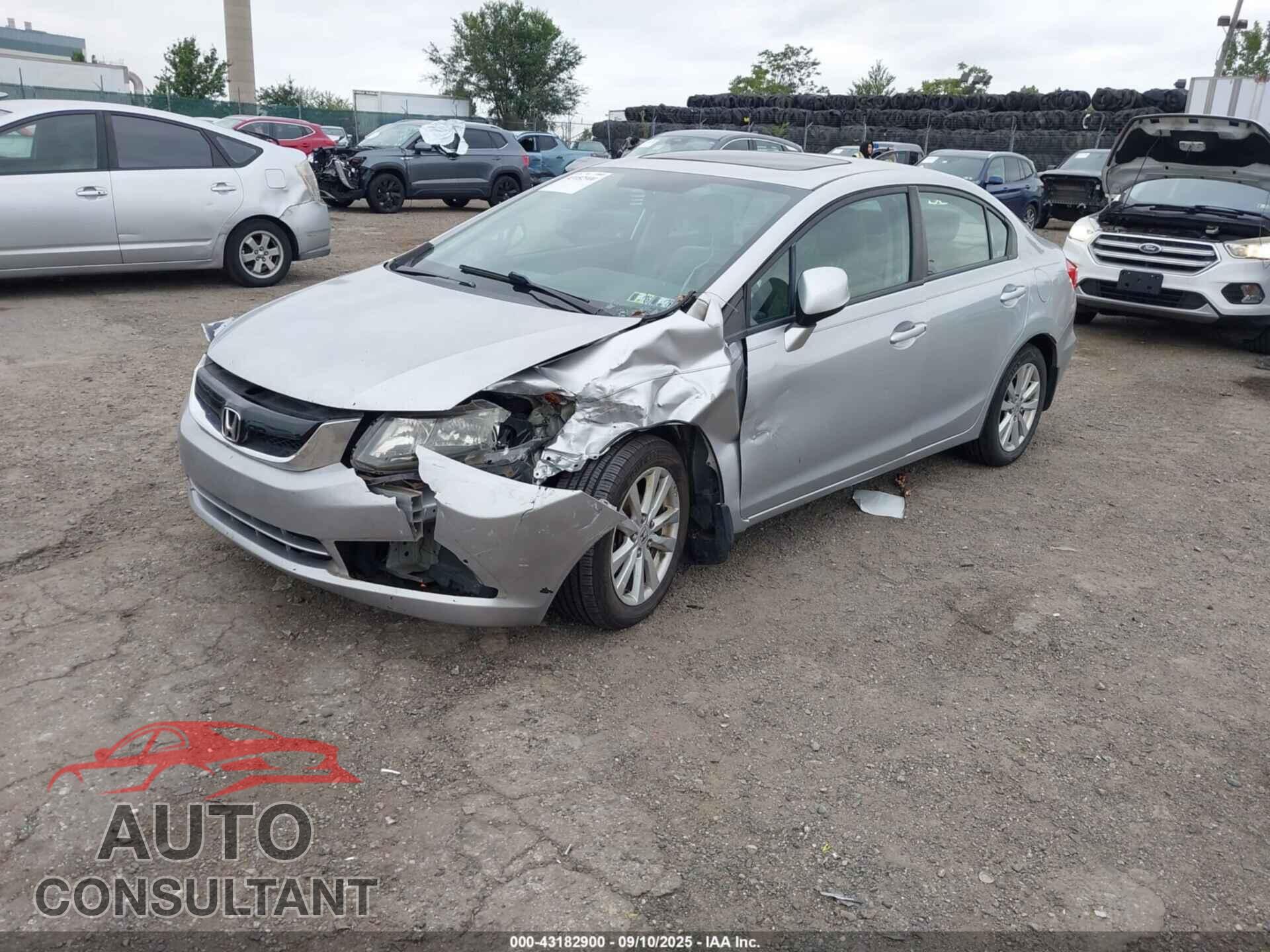 HONDA CIVIC 2012 - 19XFB2F96CE343218