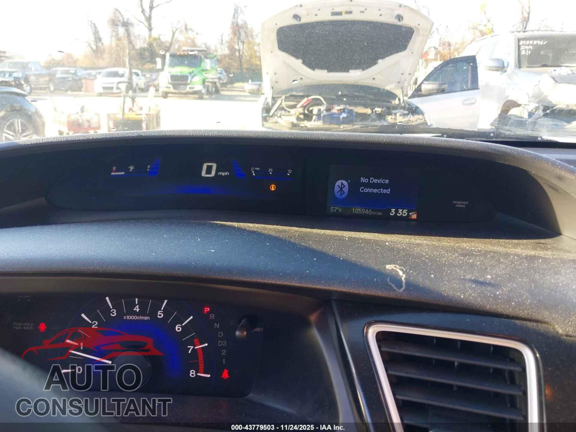 HONDA CIVIC 2013 - 19XFB2F80DE287396