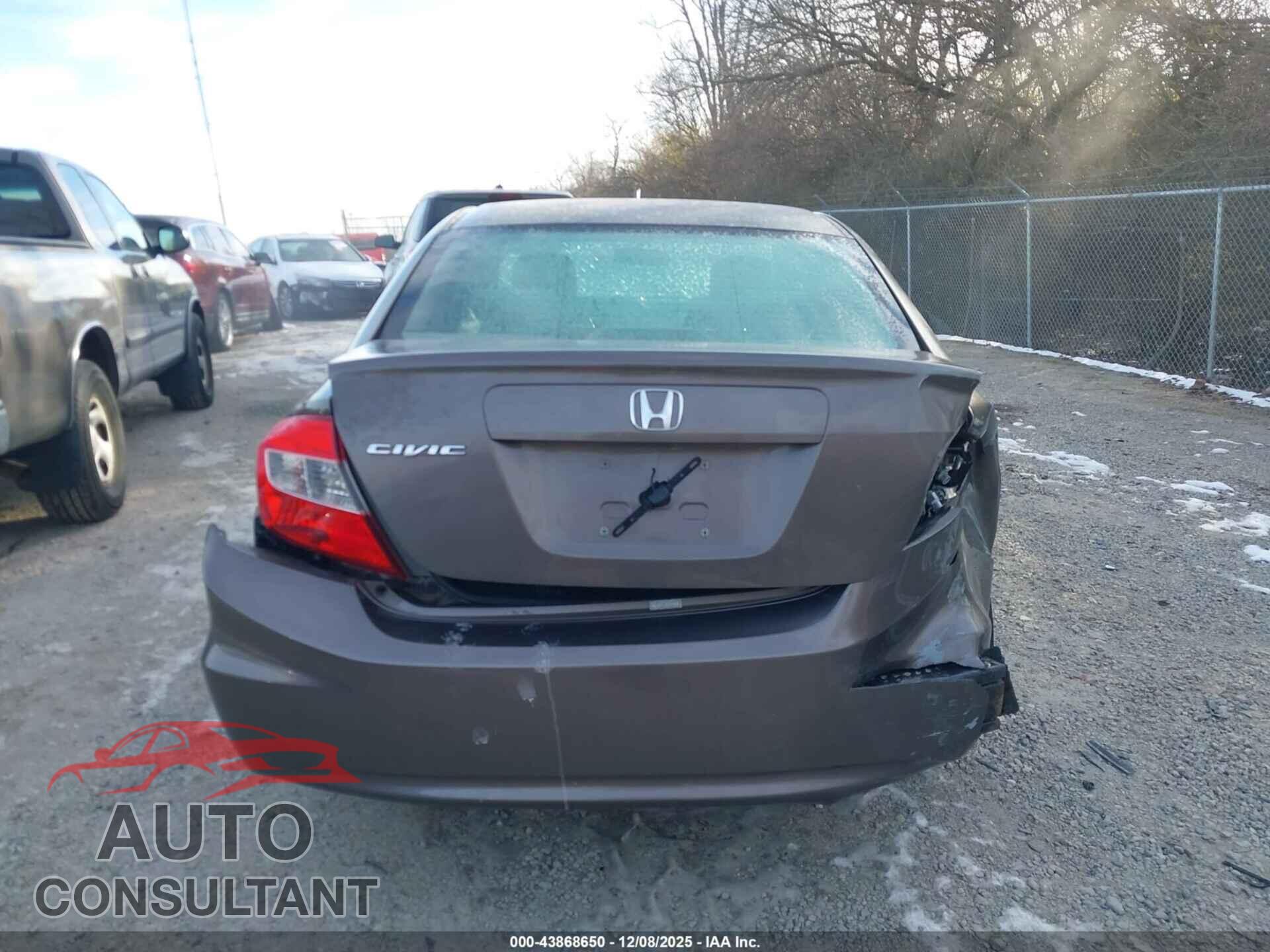 HONDA CIVIC 2012 - 2HGFB2F84CH511774