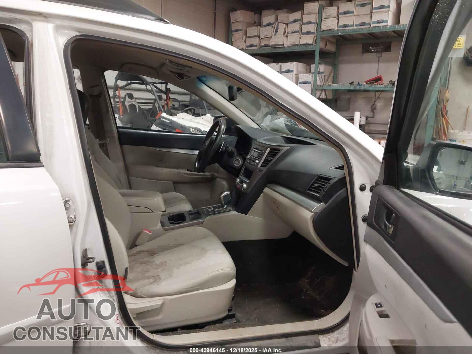 SUBARU OUTBACK 2012 - 4S4BRBAC8C3201470