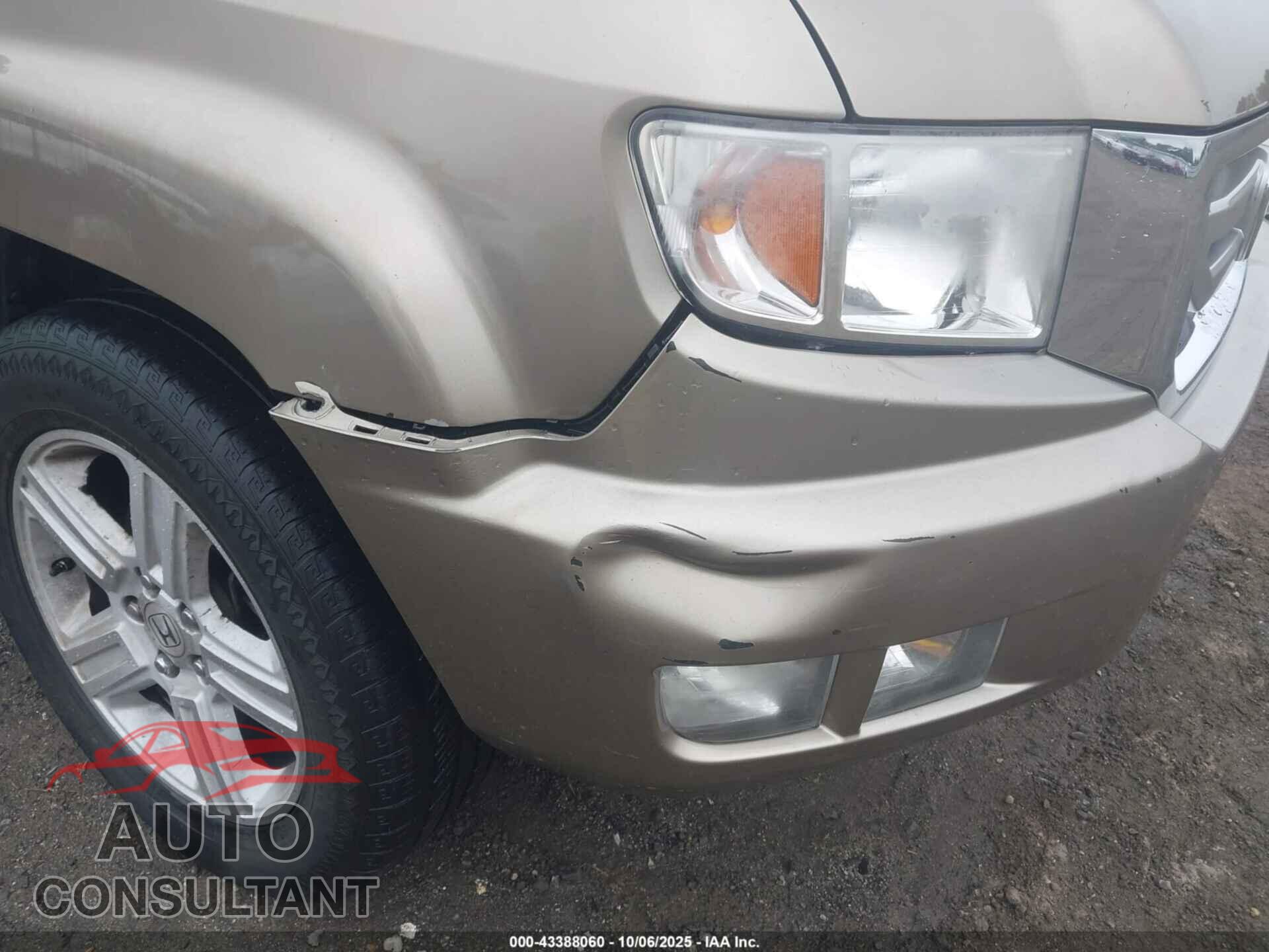 HONDA RIDGELINE 2011 - 5FPYK1F54BB009978