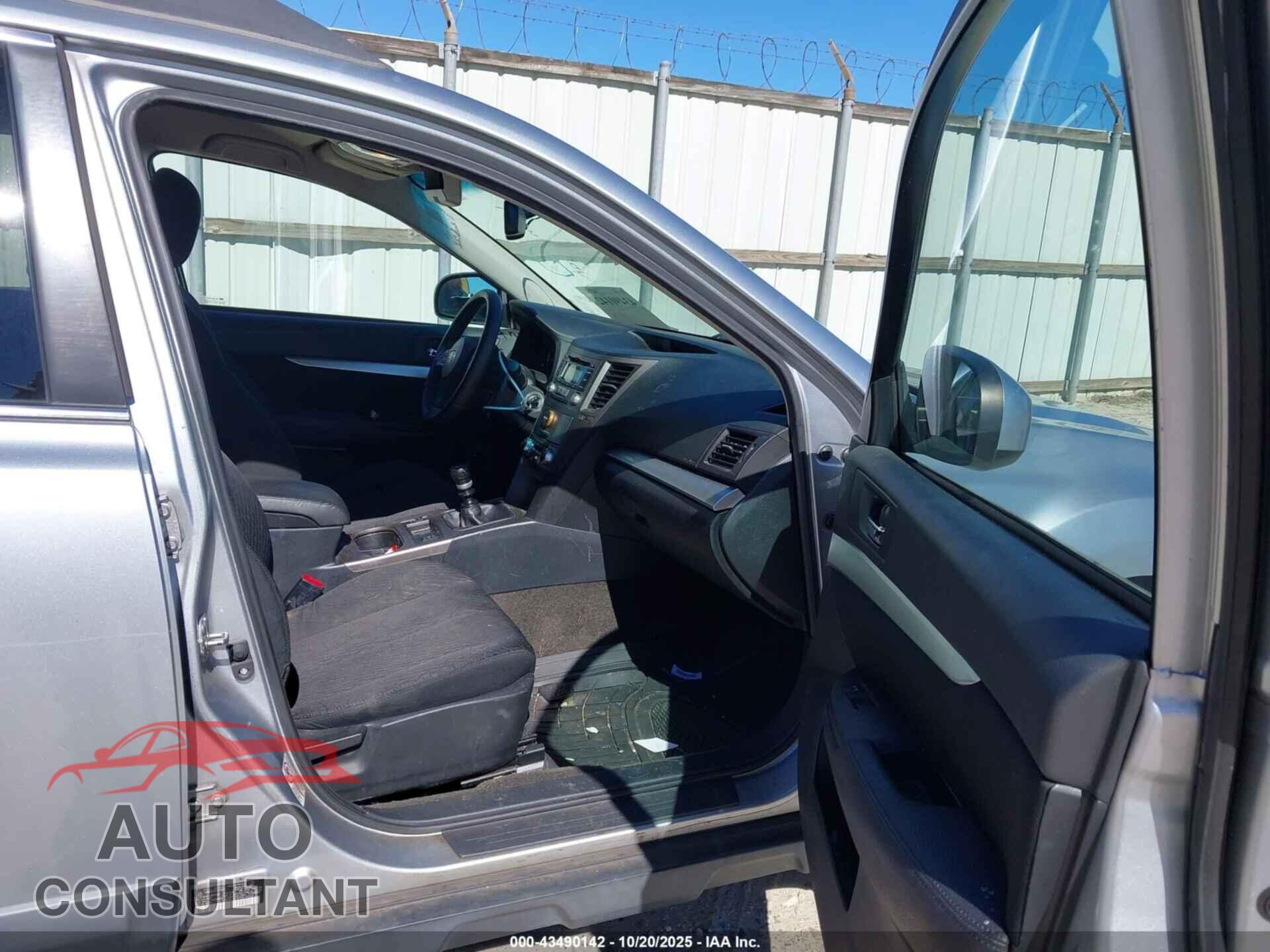 SUBARU OUTBACK 2012 - 4S4BRCCC2C1222667