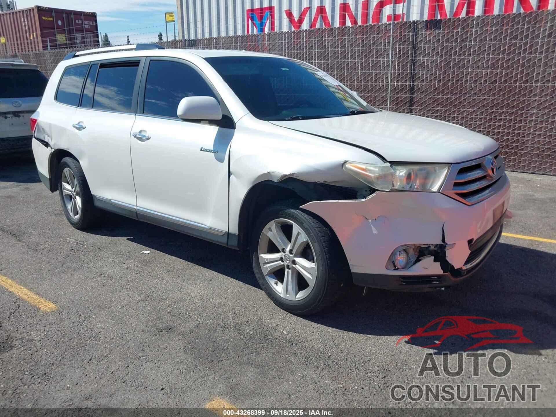 TOYOTA HIGHLANDER 2013 - 5TDYK3EH4DS089717