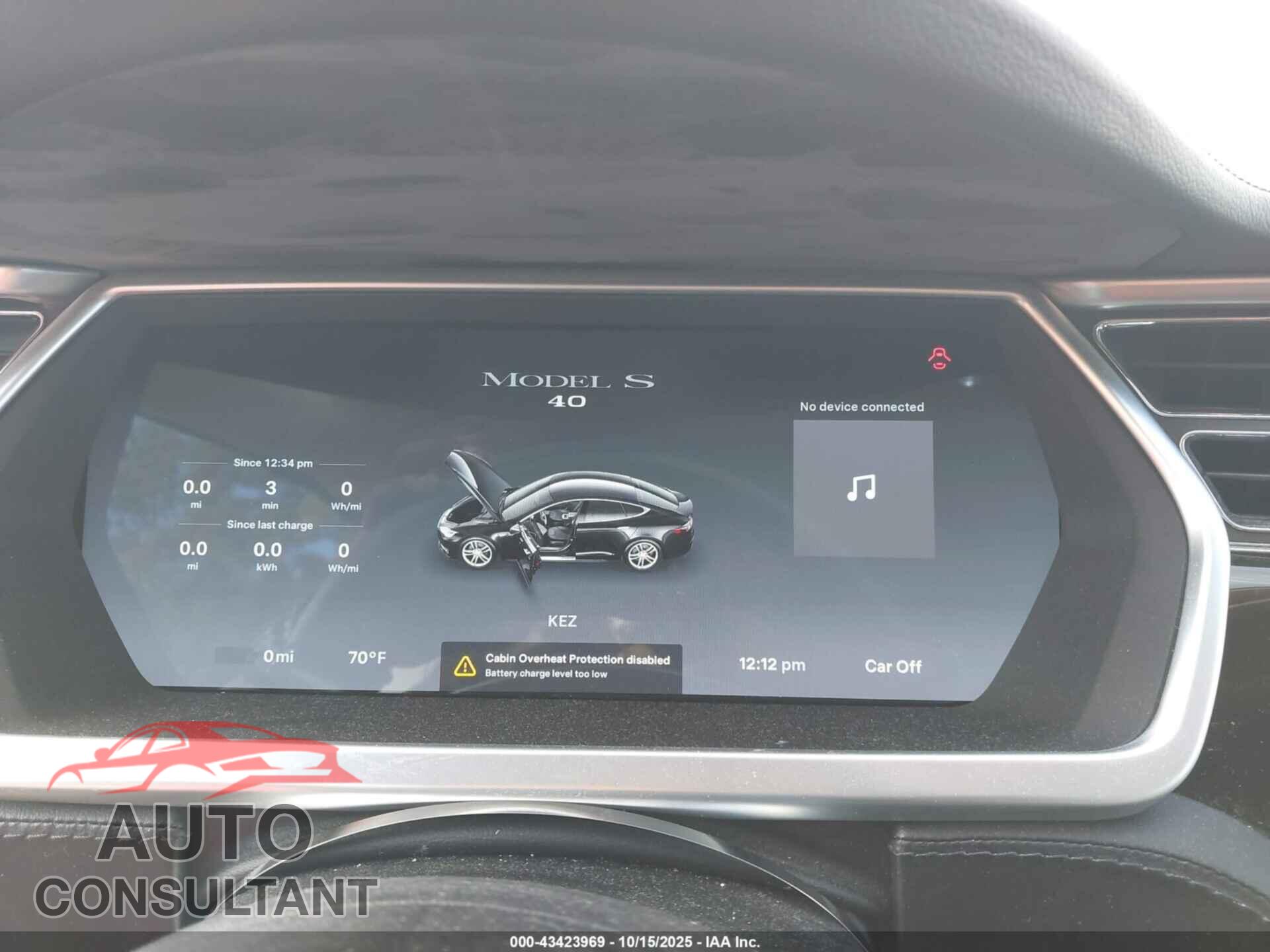 TESLA MODEL S 2013 - 5YJSA1AC7DFP10623
