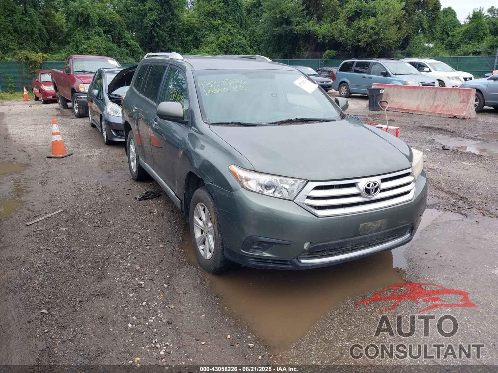 TOYOTA HIGHLANDER 2013 - 5TDZA3EH3DS036403