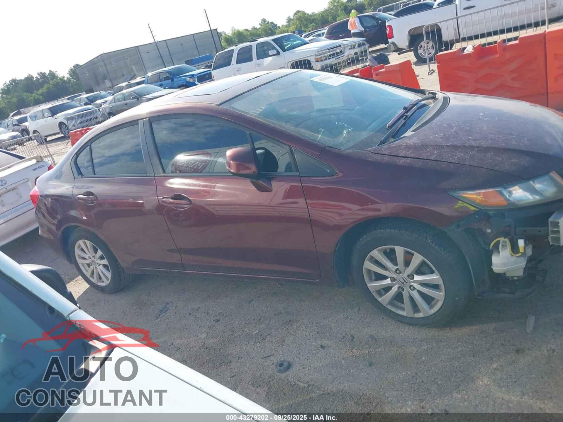 HONDA CIVIC 2012 - 19XFB2F95CE053732
