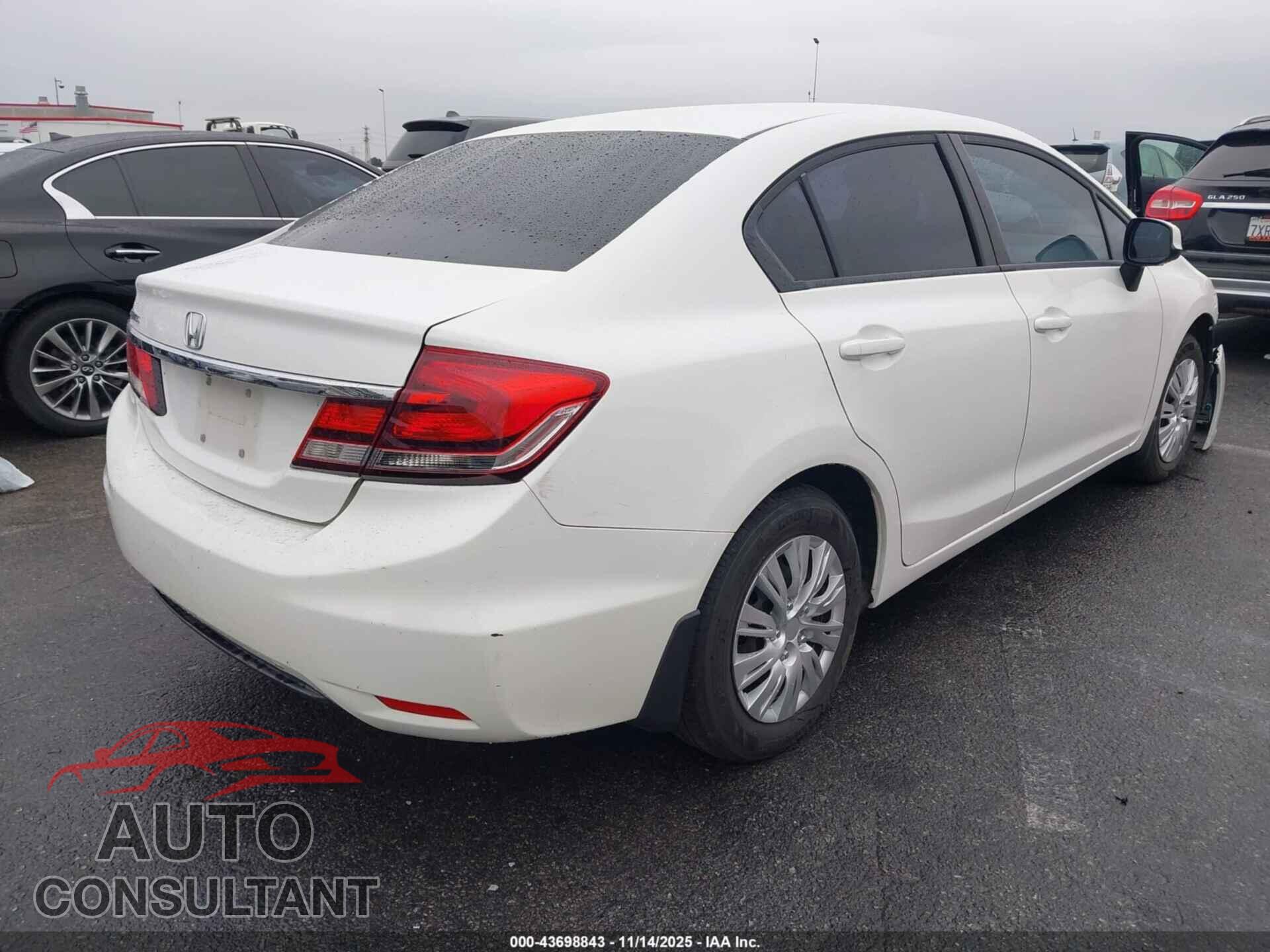 HONDA CIVIC 2013 - 19XFB2F51DE246426