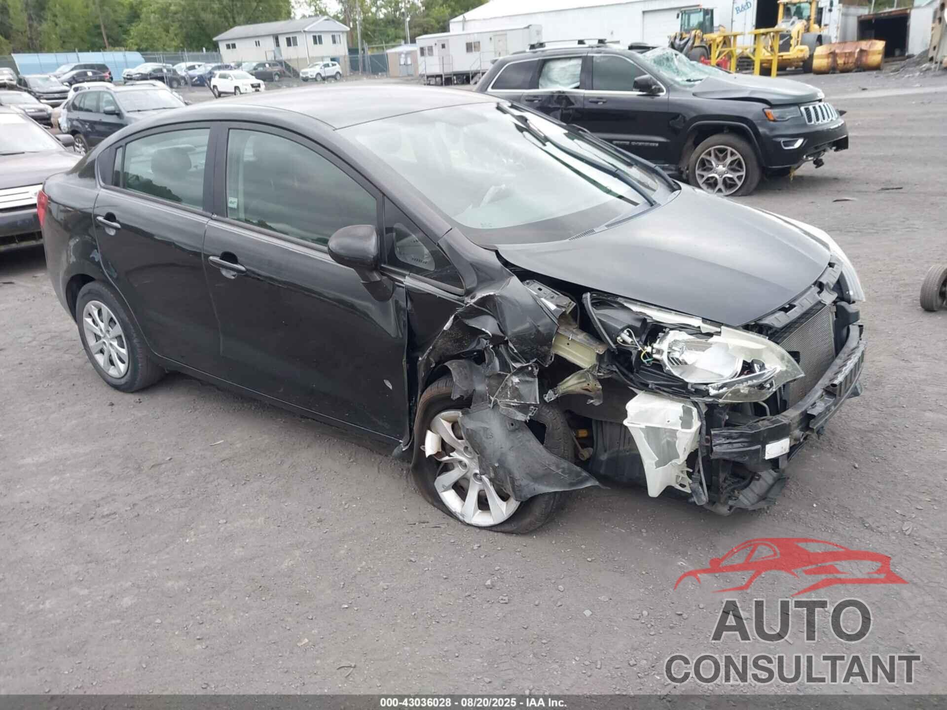 KIA RIO 2012 - KNADN4A3XC6045397