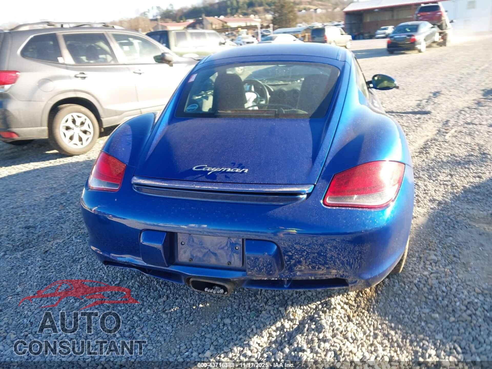 PORSCHE CAYMAN 2012 - WP0AA2A87CS760162