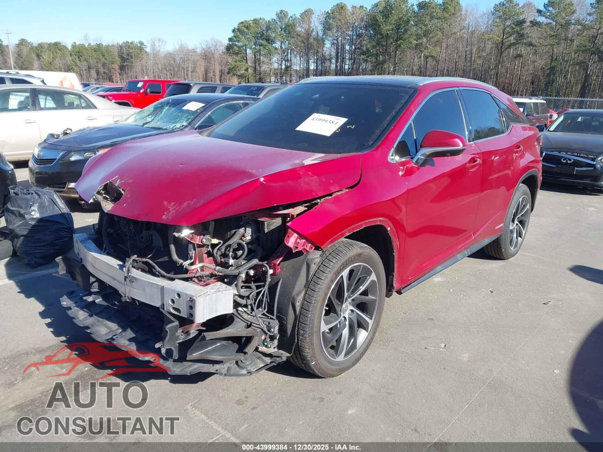 LEXUS RX 450H 2017 - 2T2BGMCA9HC015660