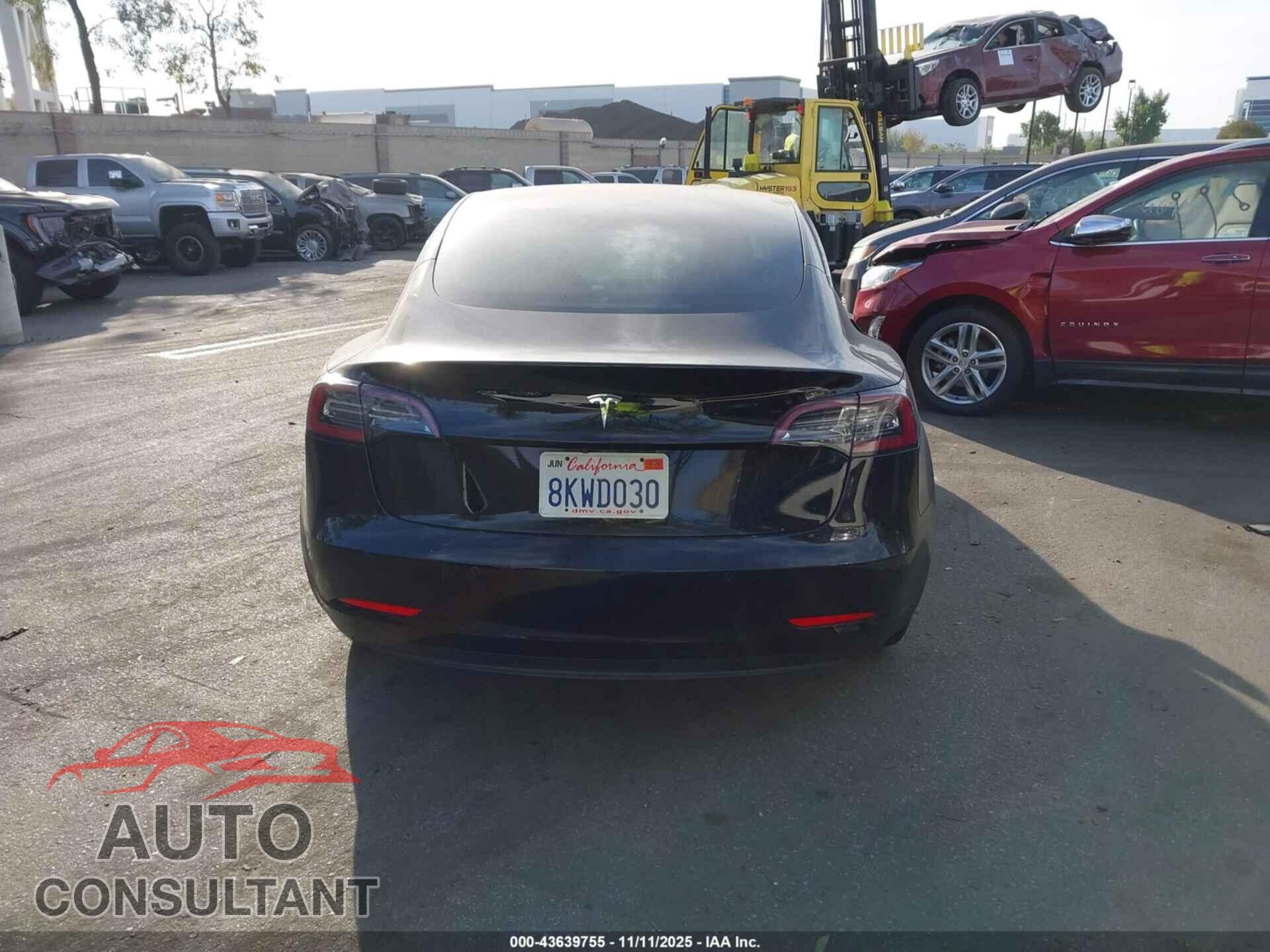 TESLA MODEL 3 2019 - 5YJ3E1EA2KF409966