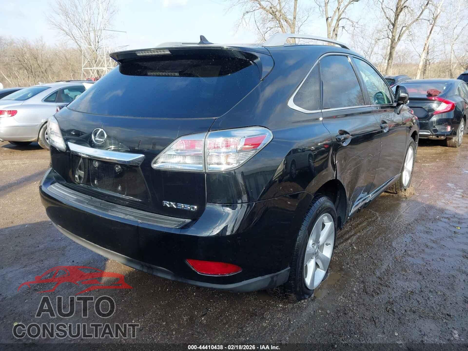 LEXUS RX 350 2011 - 2T2BK1BA9BC084841