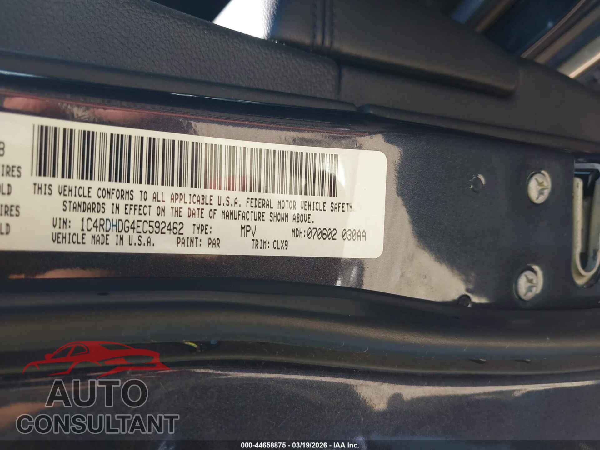 DODGE DURANGO 2014 - 1C4RDHDG4EC592462