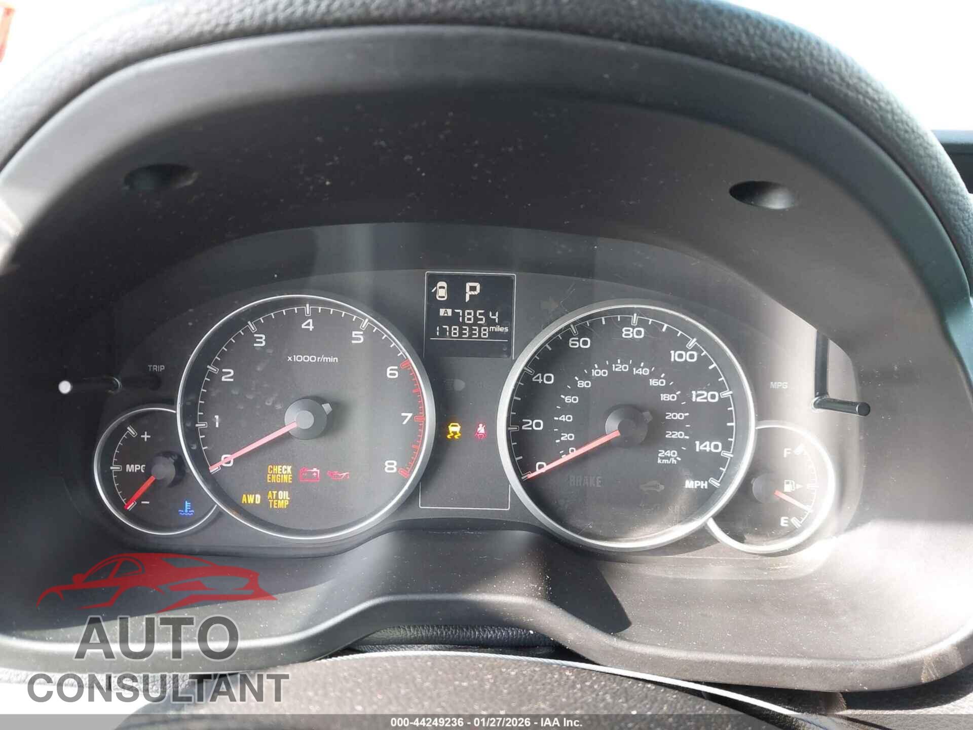 SUBARU OUTBACK 2014 - 4S4BRBCC7E3226487