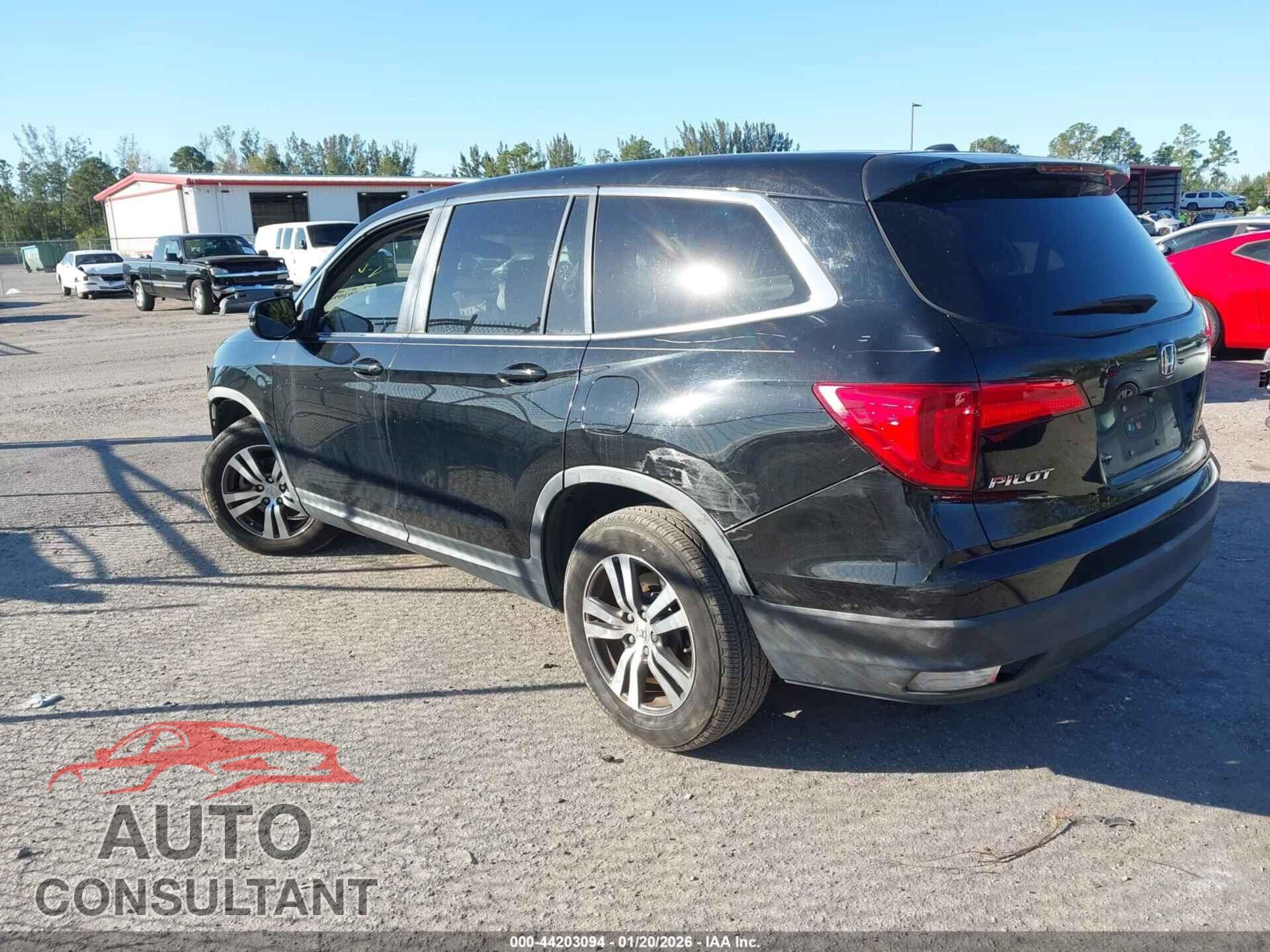 HONDA PILOT 2017 - 5FNYF5H86HB014149