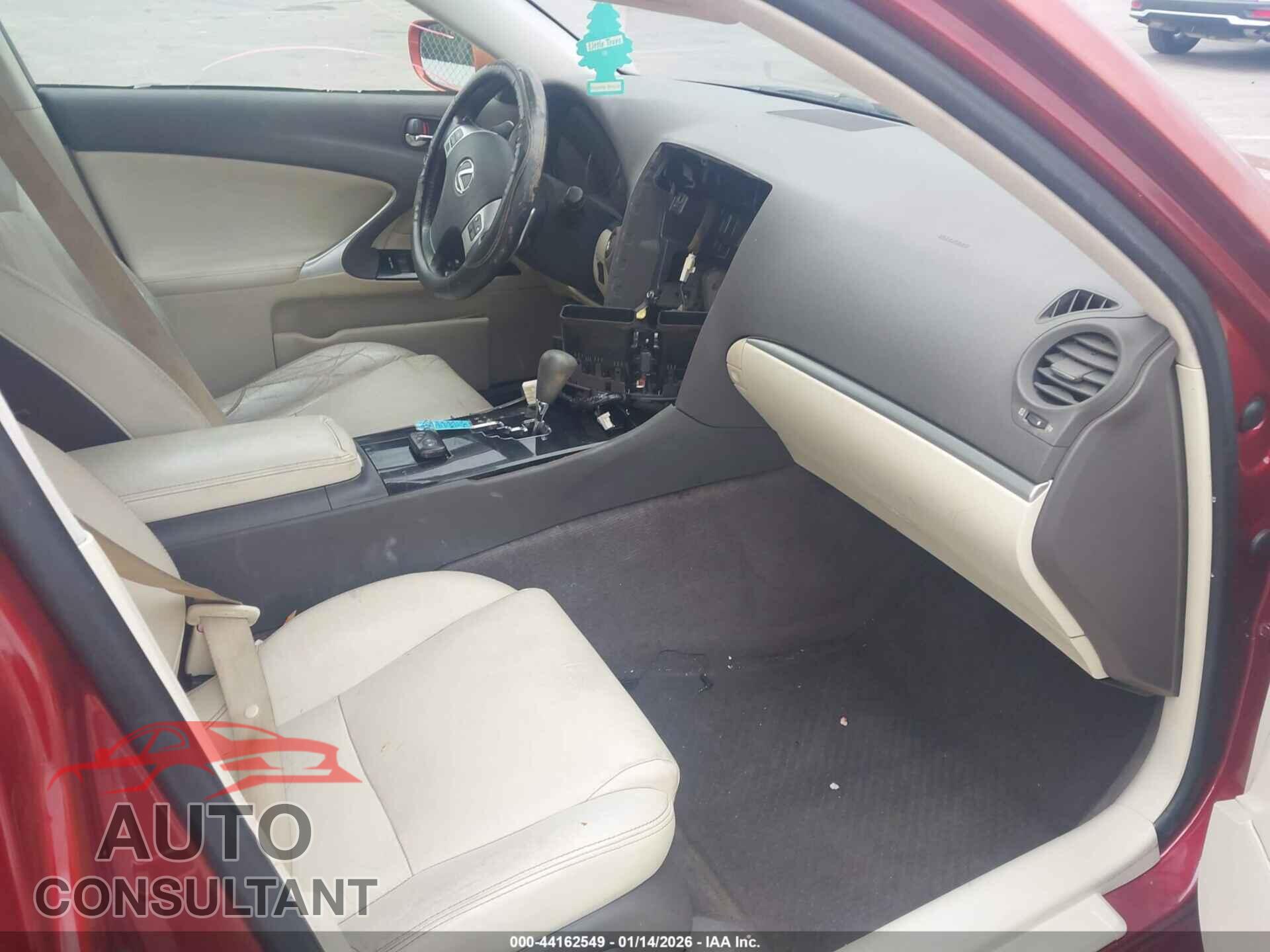 LEXUS IS 250 2012 - JTHBF5C21C5164526