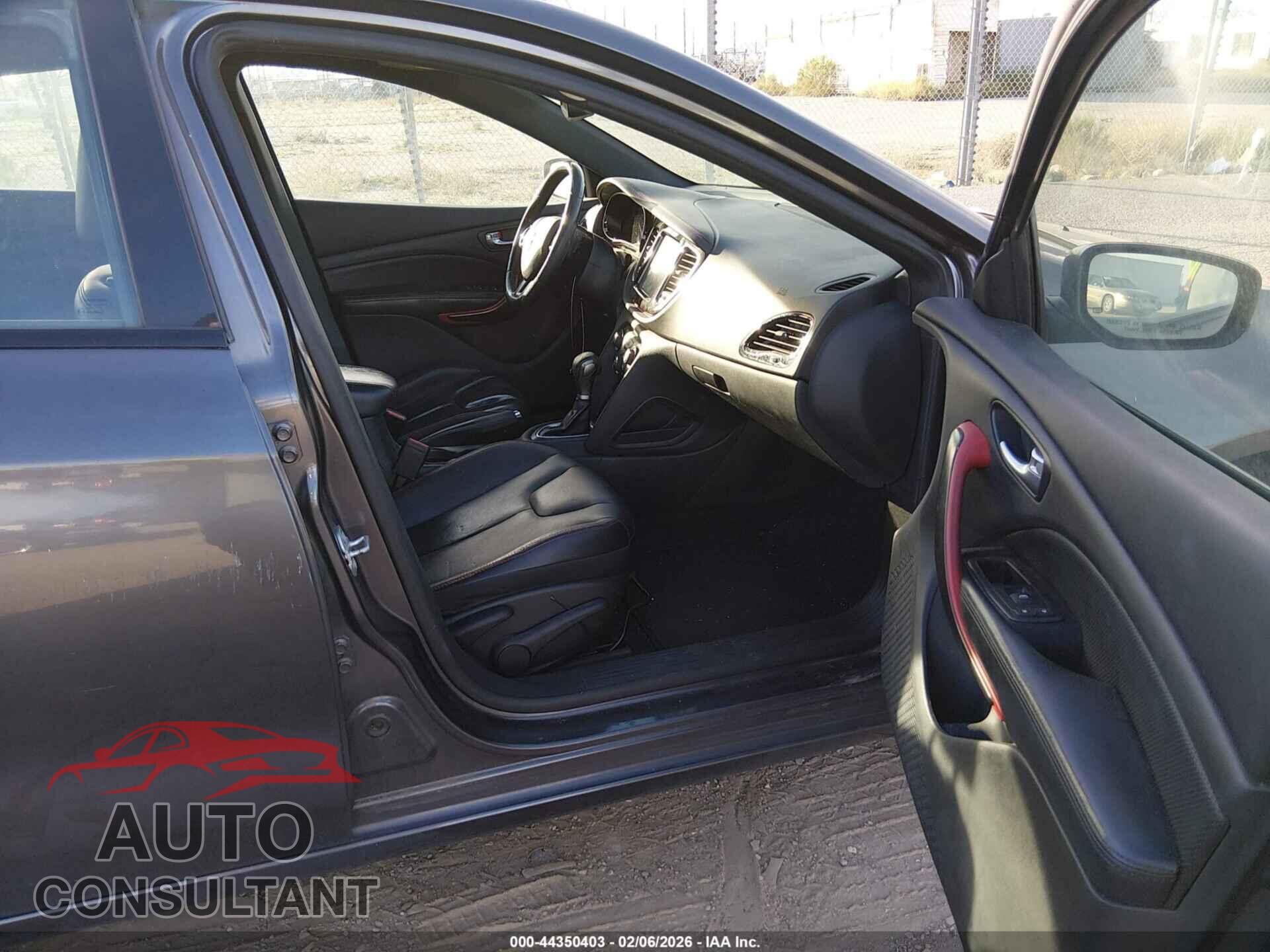 DODGE DART 2015 - 1C3CDFEB3FD243922