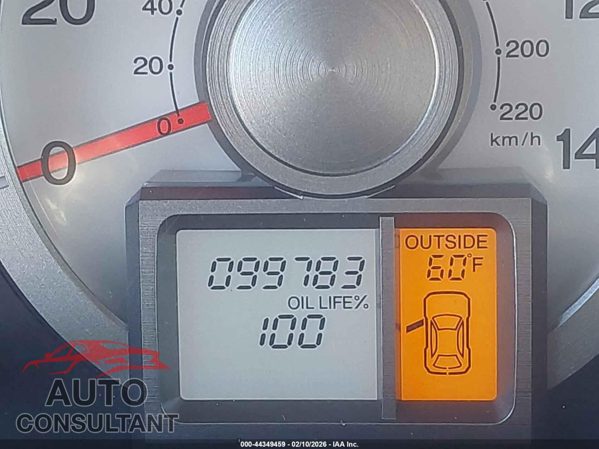 HONDA PILOT 2010 - 5FNYF4H46AB010373
