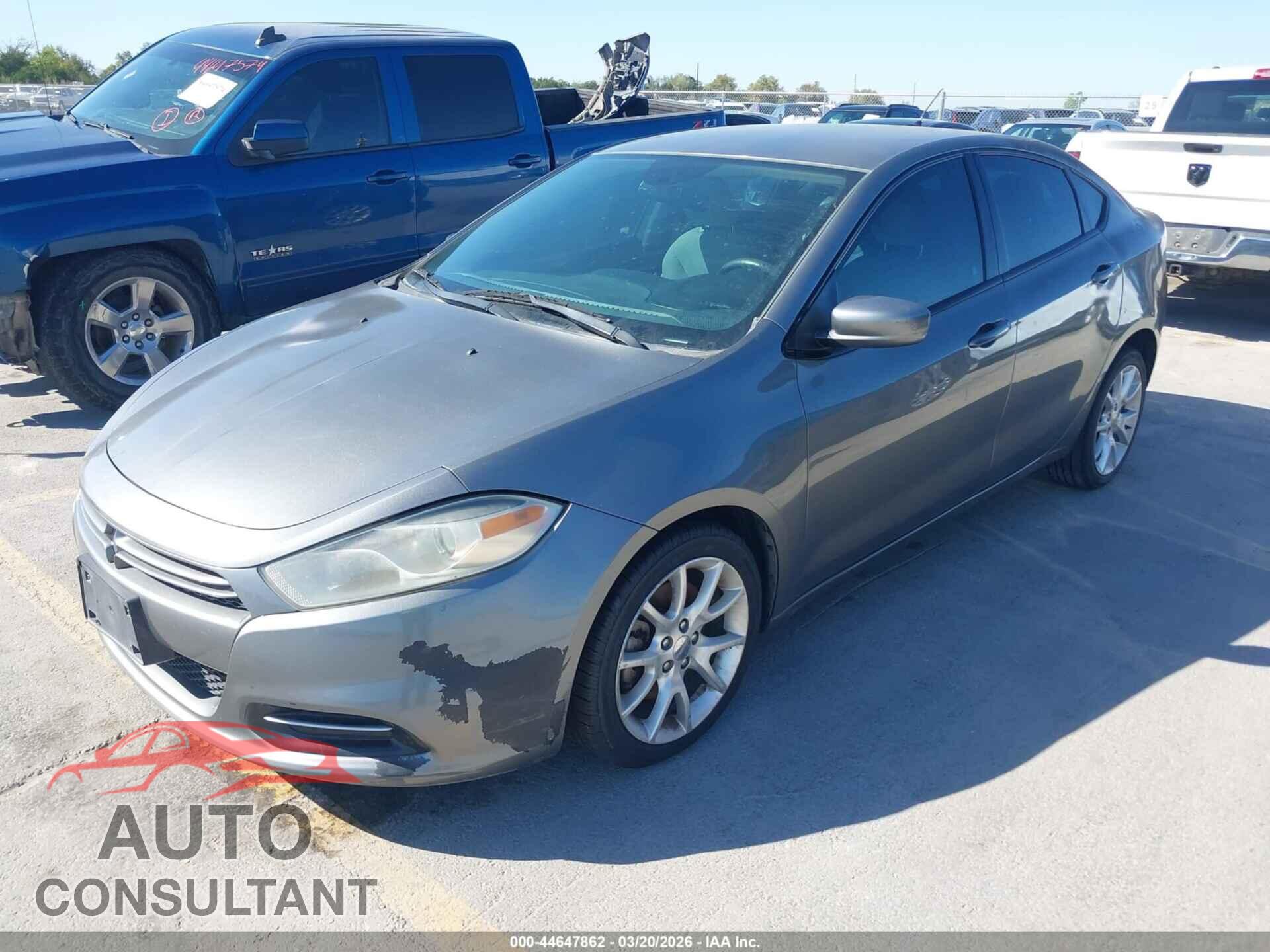 DODGE DART 2013 - 1C3CDFBA9DD148824