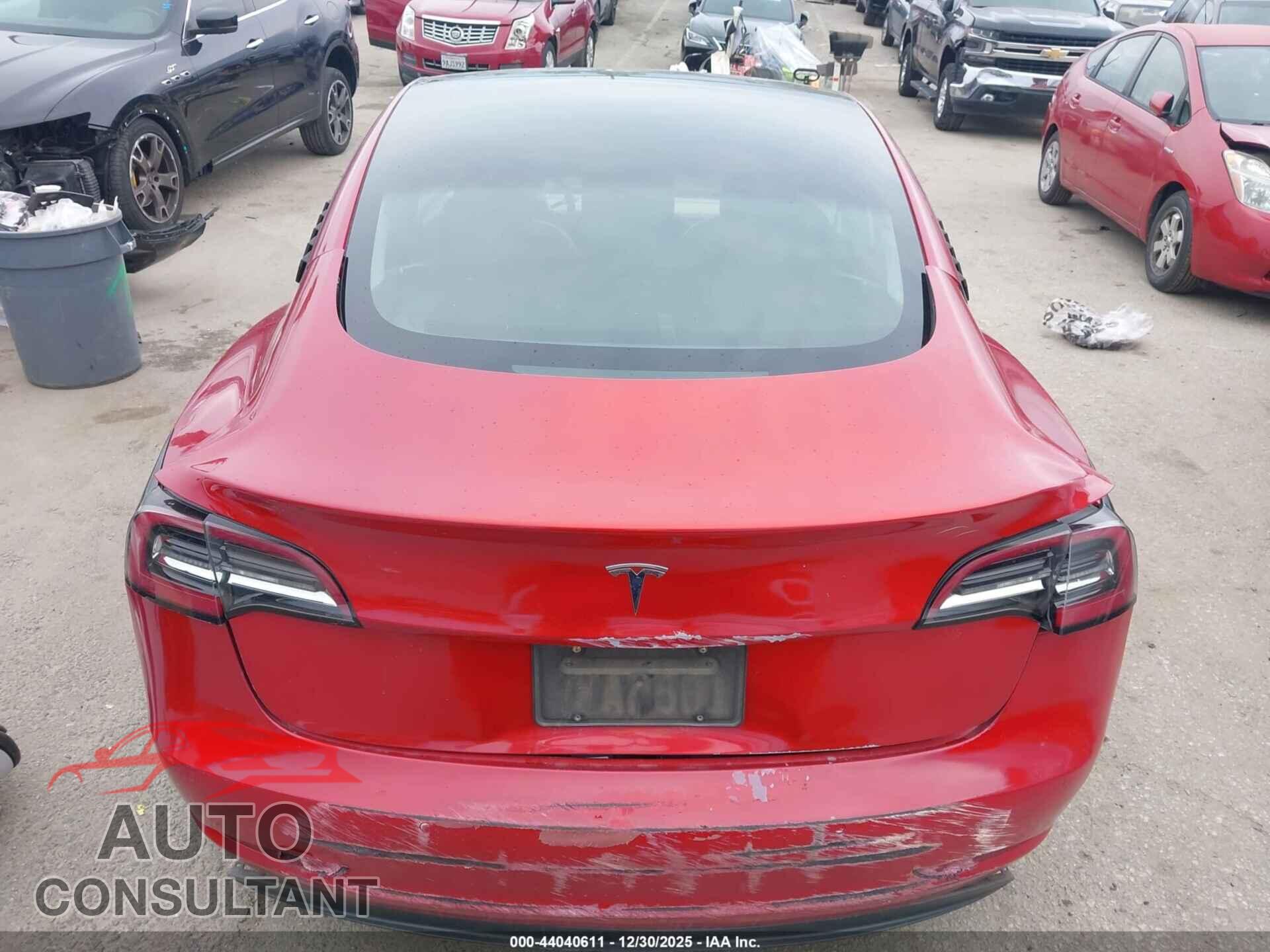 TESLA MODEL 3 2022 - 5YJ3E1EA5NF187265