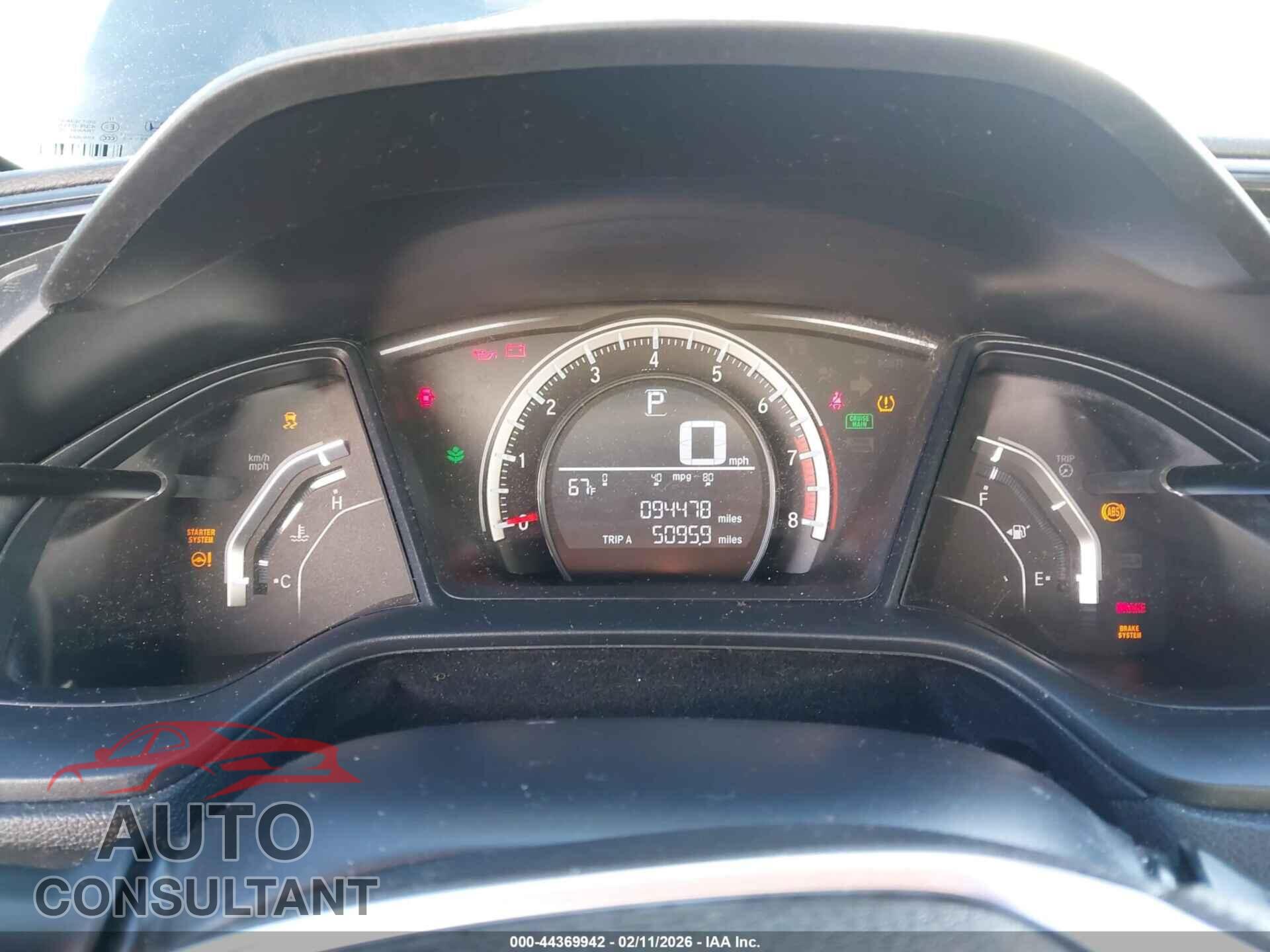 HONDA CIVIC 2016 - 2HGFC4B00GH308752