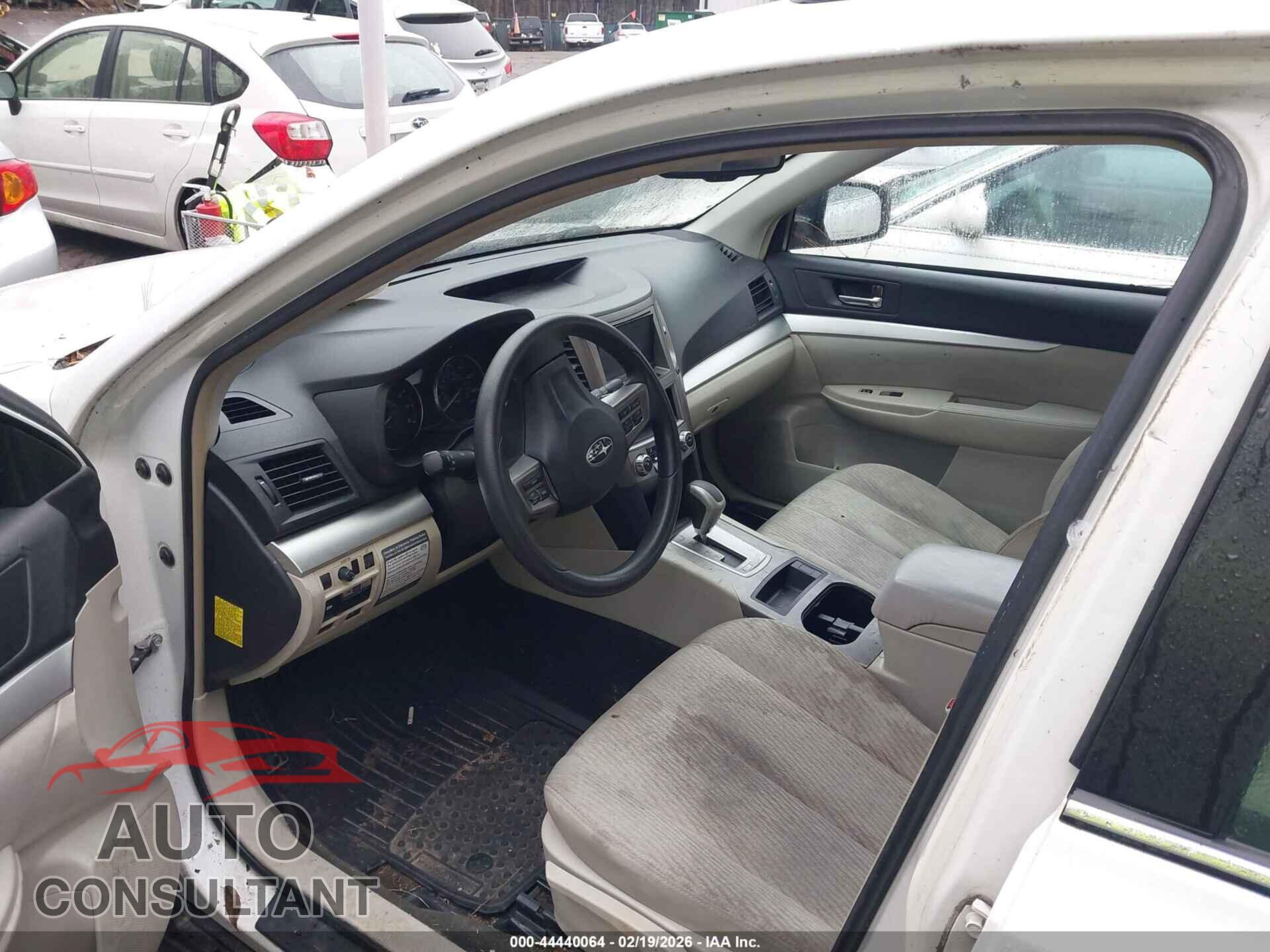 SUBARU OUTBACK 2012 - 4S4BRCAC8C3259150