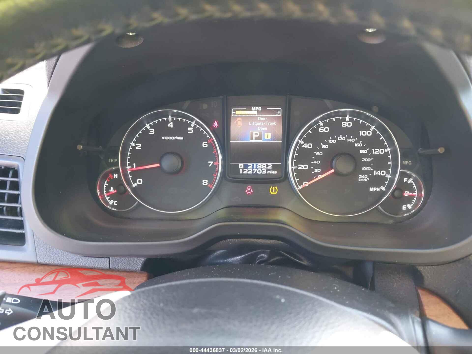 SUBARU OUTBACK 2014 - 4S4BRBLC1E3325421