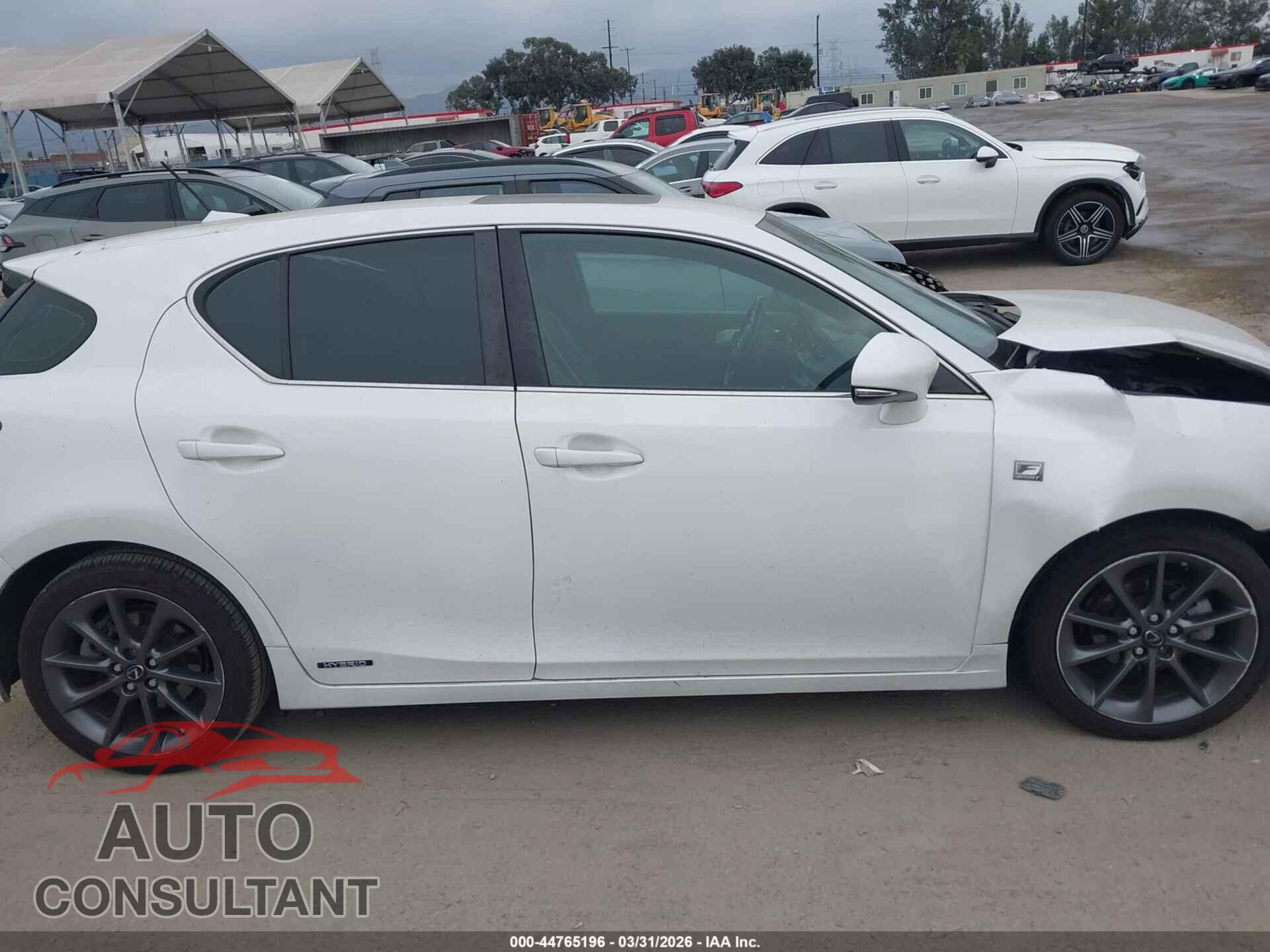 LEXUS CT 200H 2012 - JTHKD5BH4C2122655