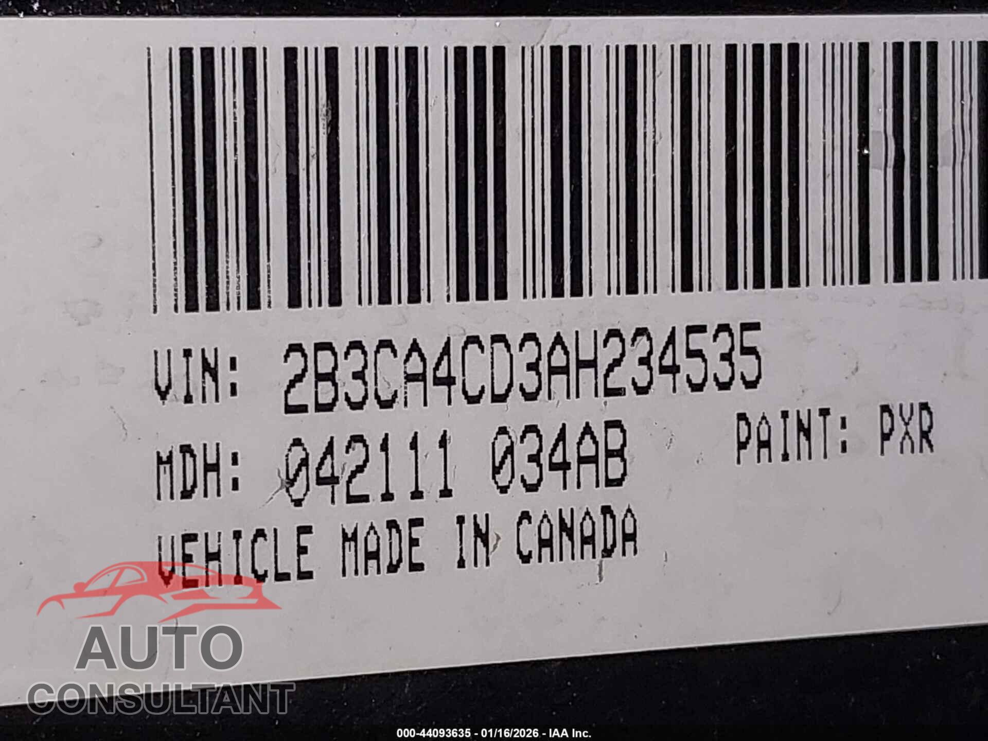 DODGE CHARGER 2010 - 2B3CA4CD3AH234535