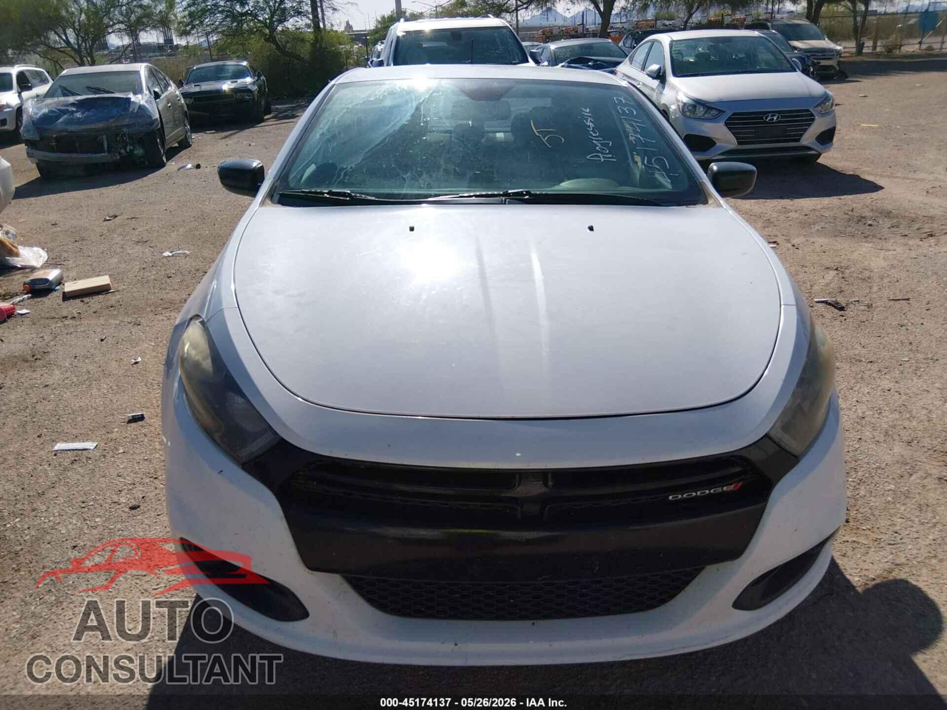 DODGE DART 2016 - 1C3CDFFA9GD822453