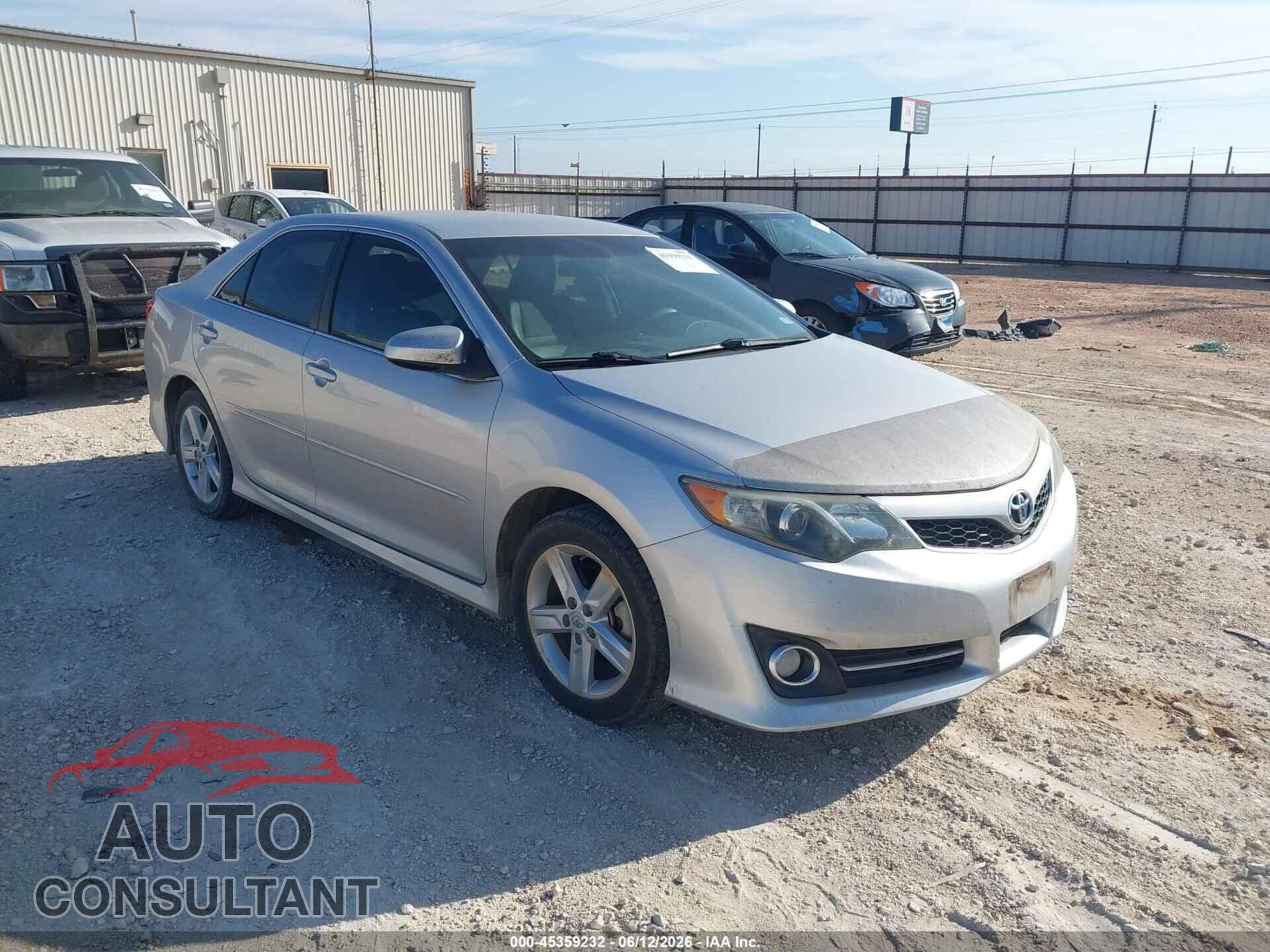 TOYOTA CAMRY 2012 - 4T1BF1FK3CU203396