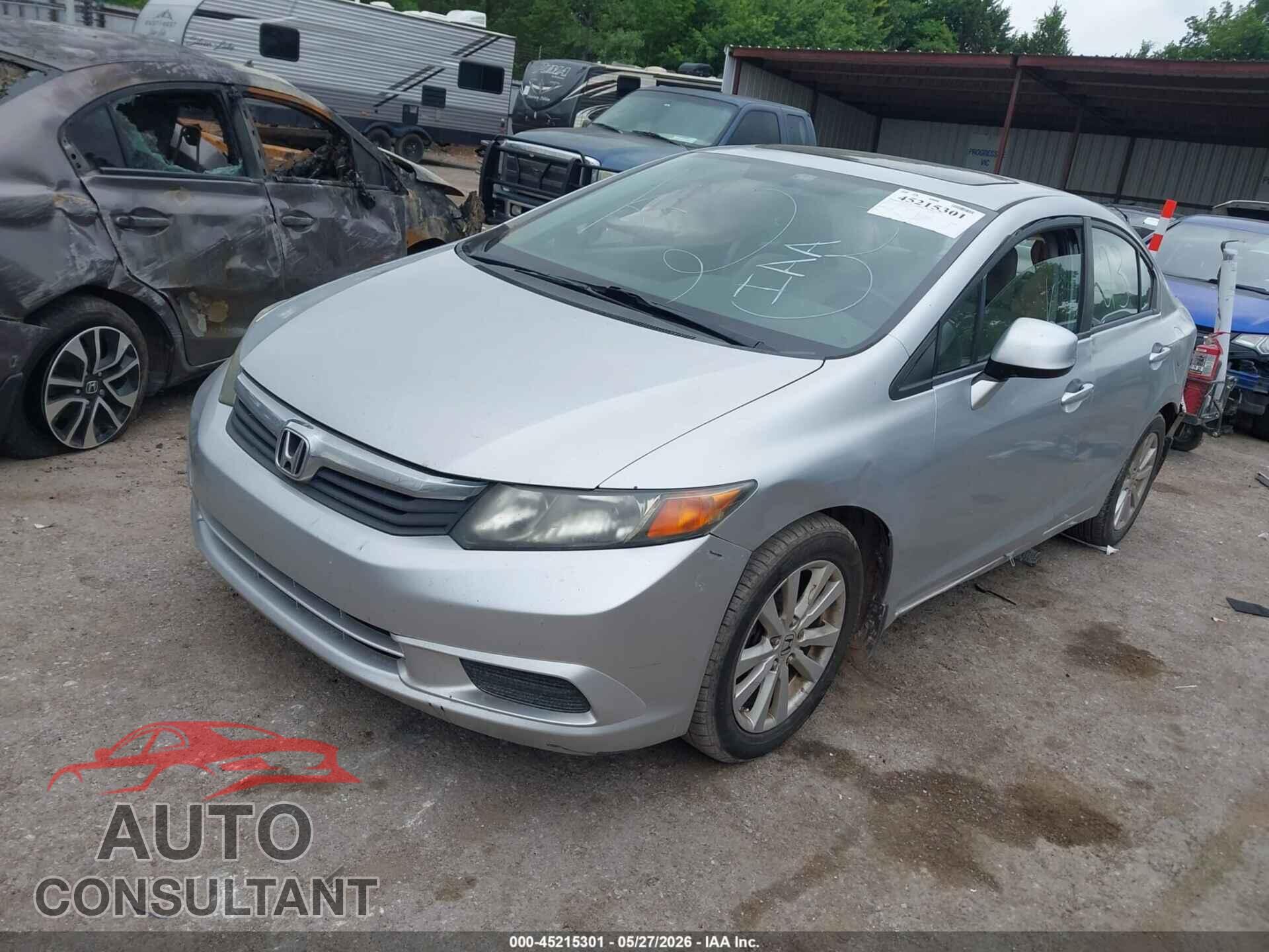HONDA CIVIC 2012 - 2HGFB2F86CH598917