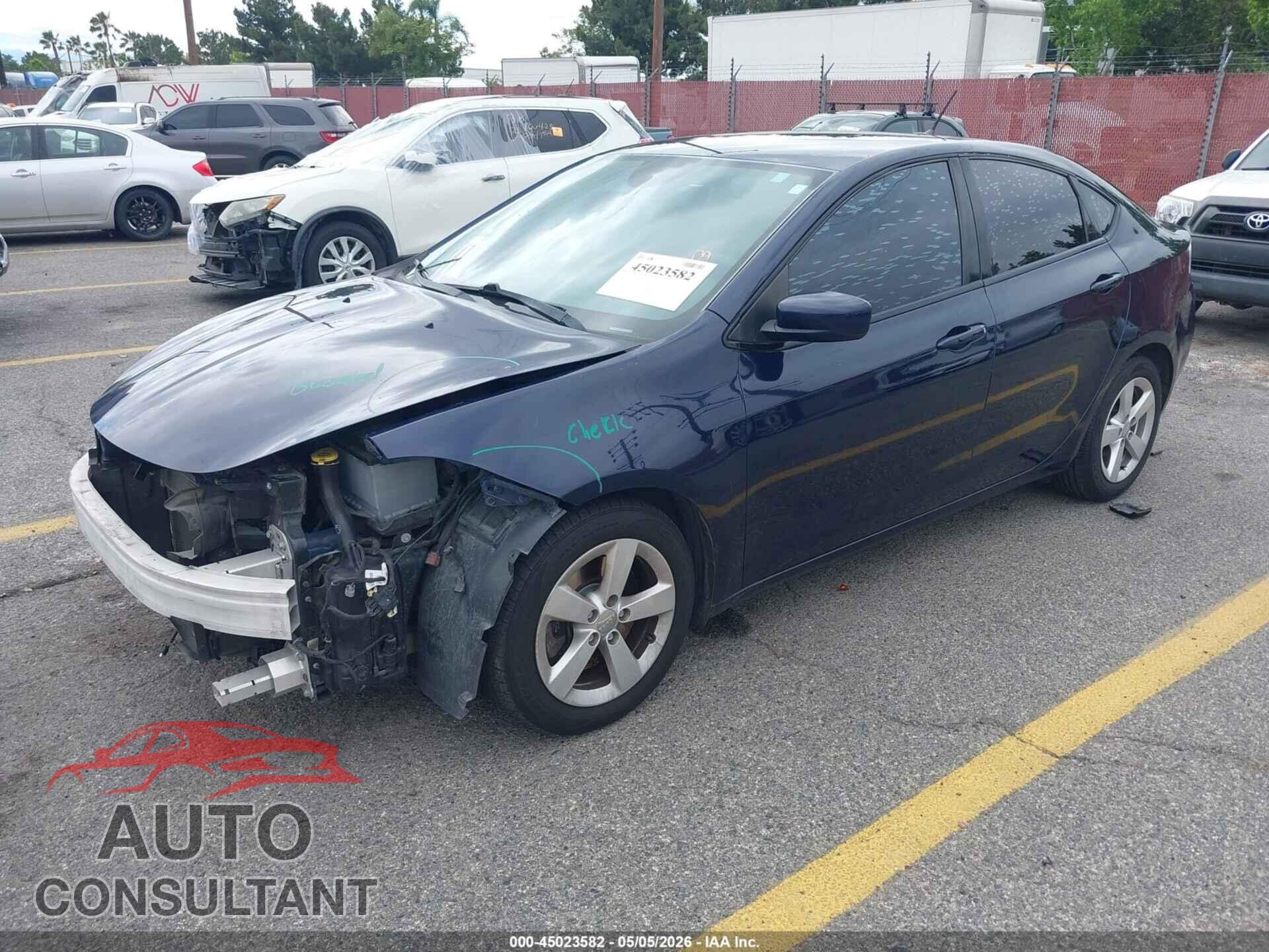 DODGE DART 2016 - 1C3CDFBB7GD529102