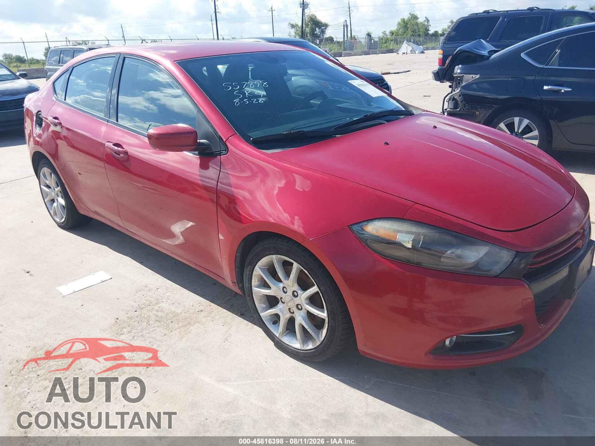 DODGE DART 2013 - 1C3CDFBA2DD142928