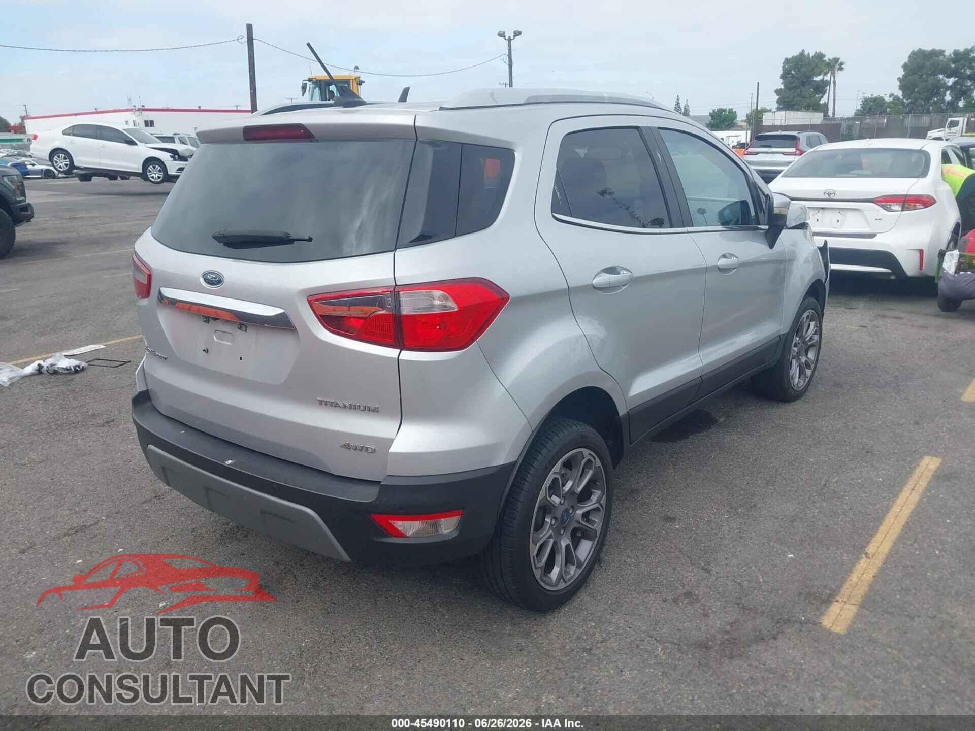 FORD ECOSPORT 2019 - MAJ6S3KL5KC252119
