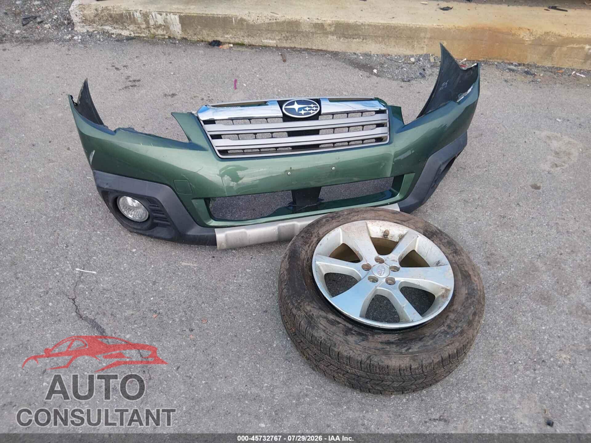 SUBARU OUTBACK 2013 - 4S4BRBLC2D3213810