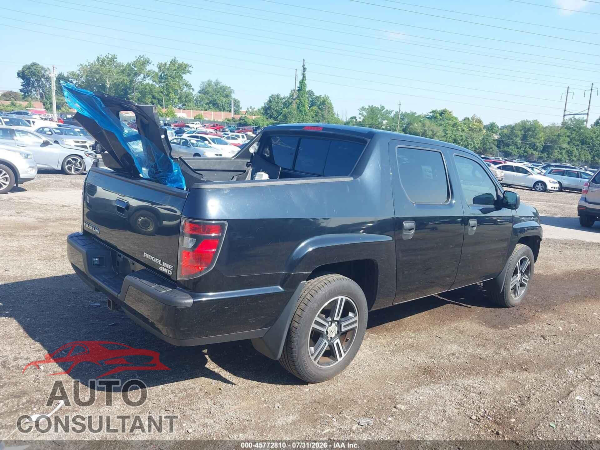 HONDA RIDGELINE 2013 - 5FPYK1F76DB008349