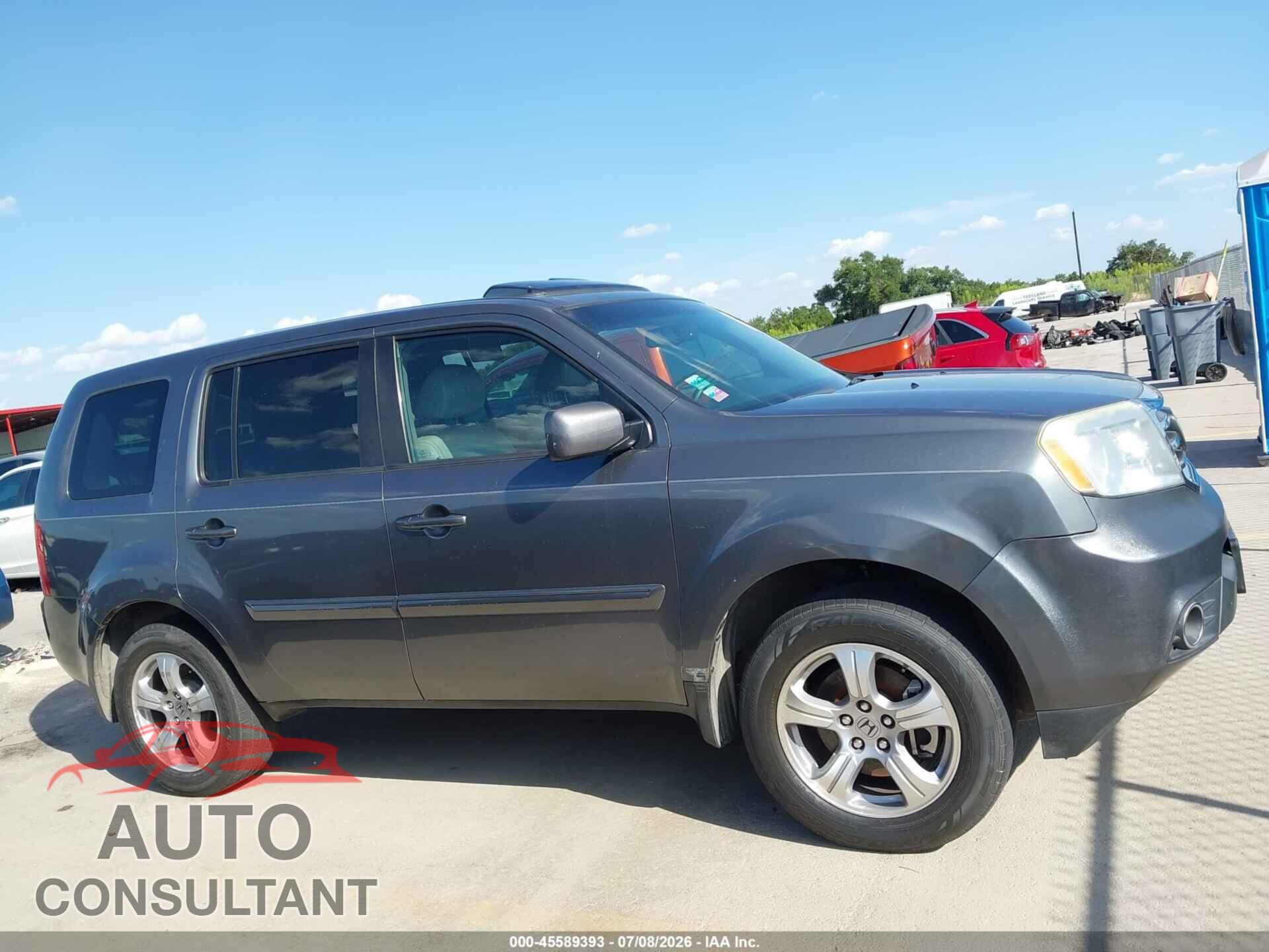 HONDA PILOT 2012 - 5FNYF3H63CB006165
