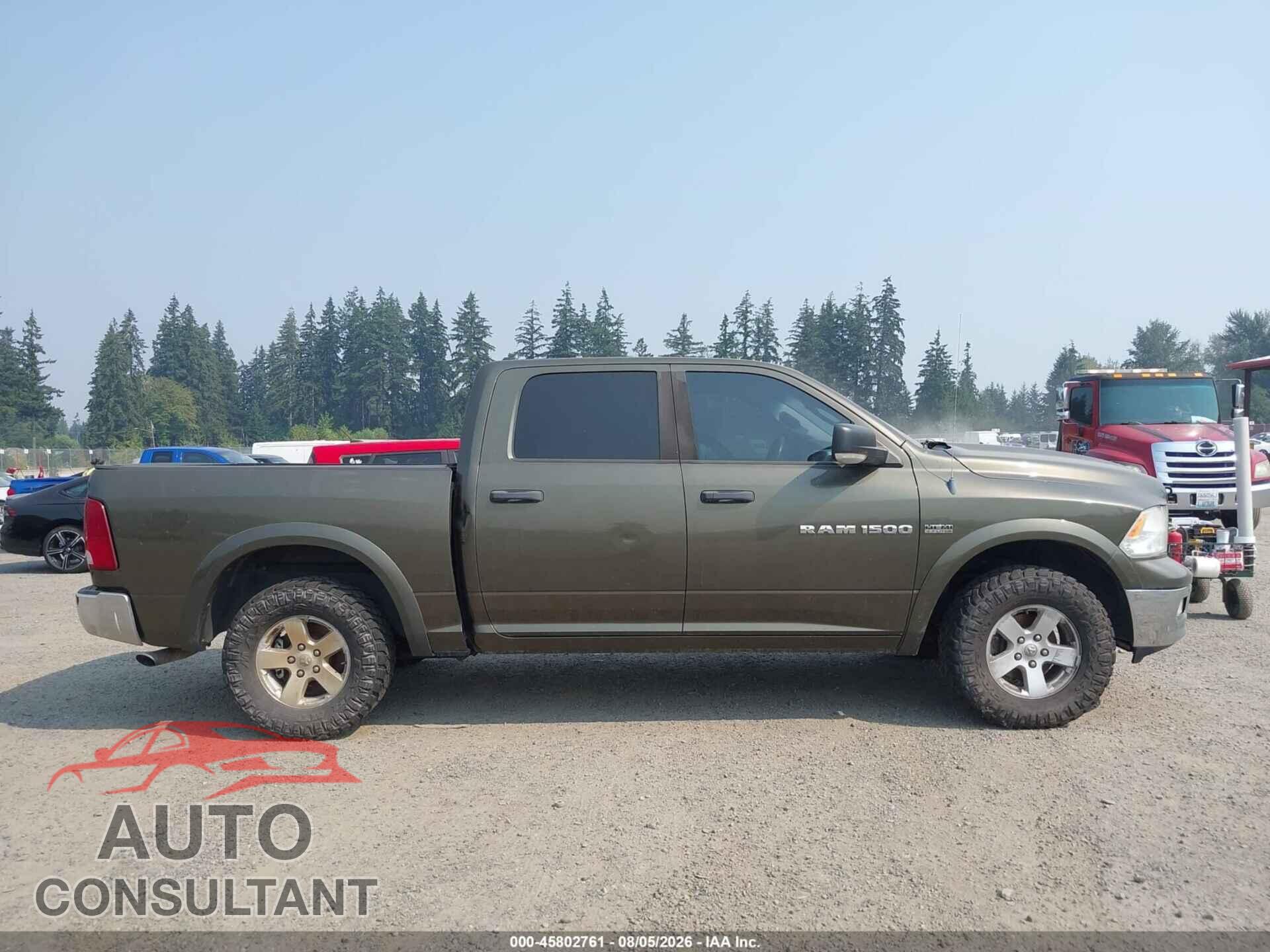 DODGE RAM 1500 2012 - 1C6RD7LT2CS176512