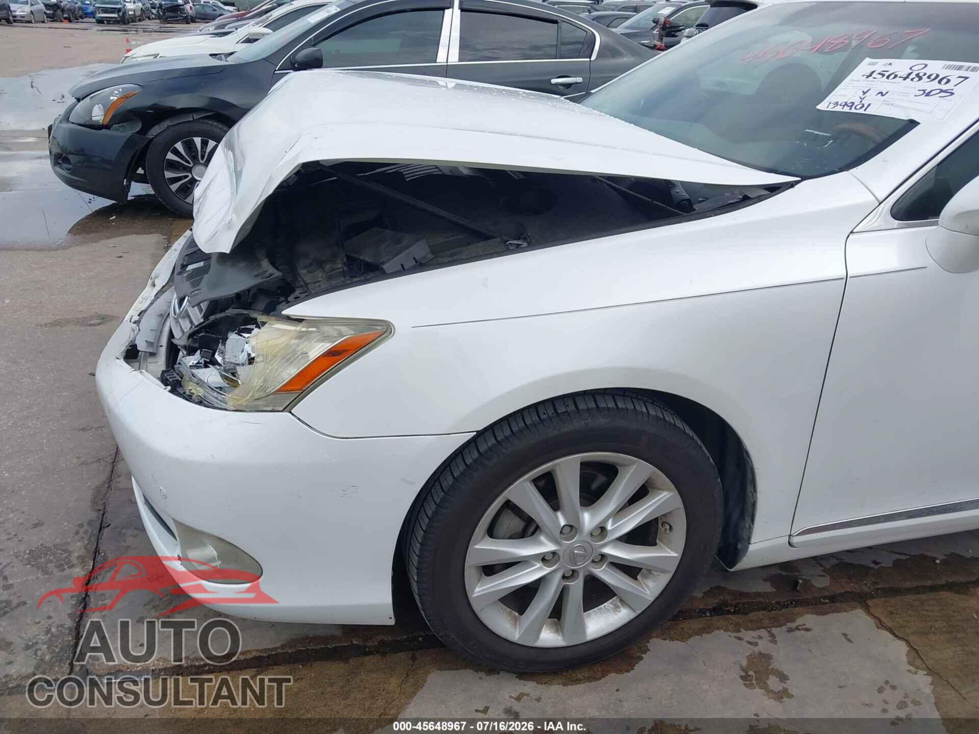 LEXUS ES 350 2011 - JTHBK1EG5B2454524