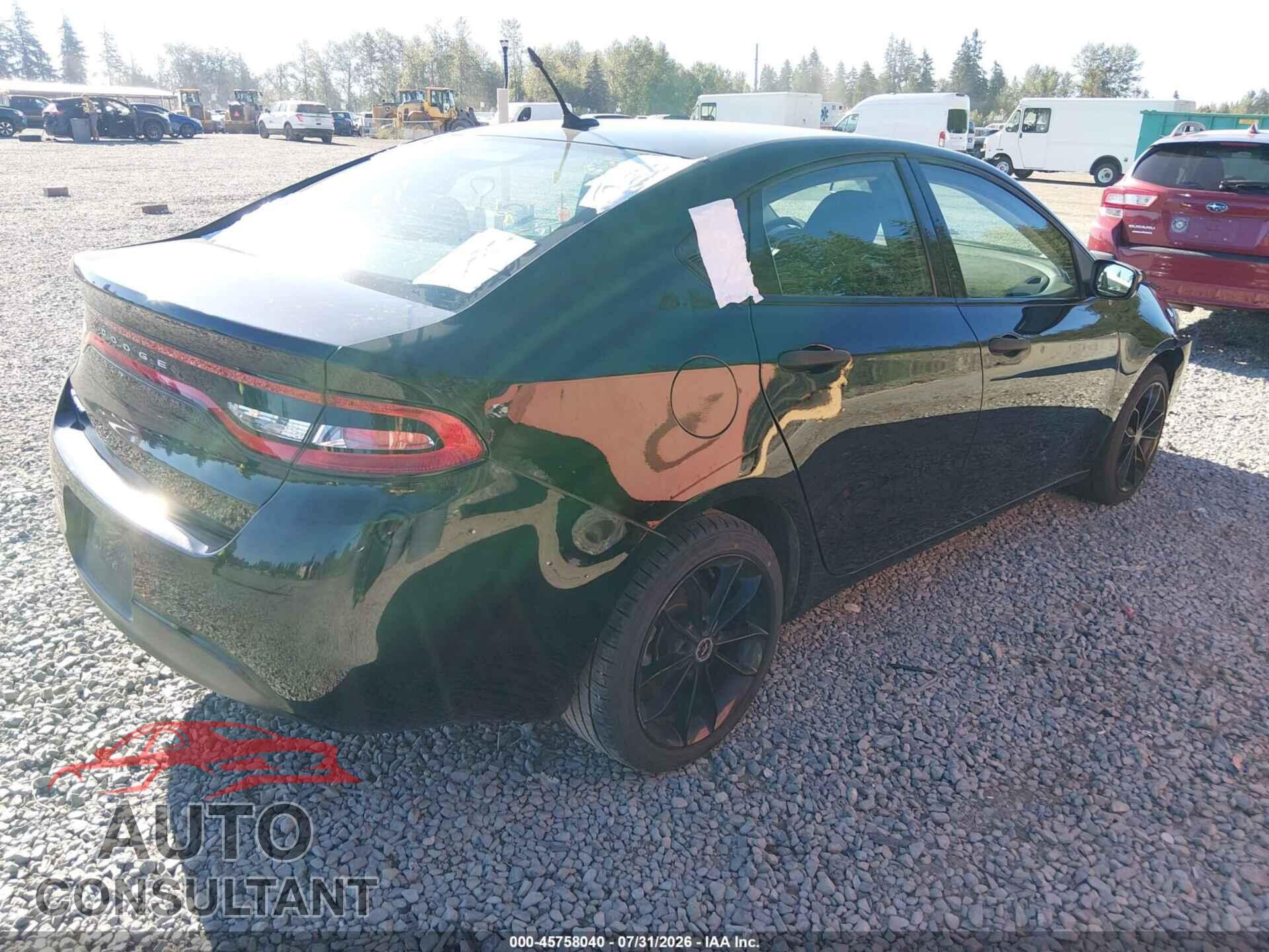 DODGE DART 2013 - 1C3CDFAAXDD247167